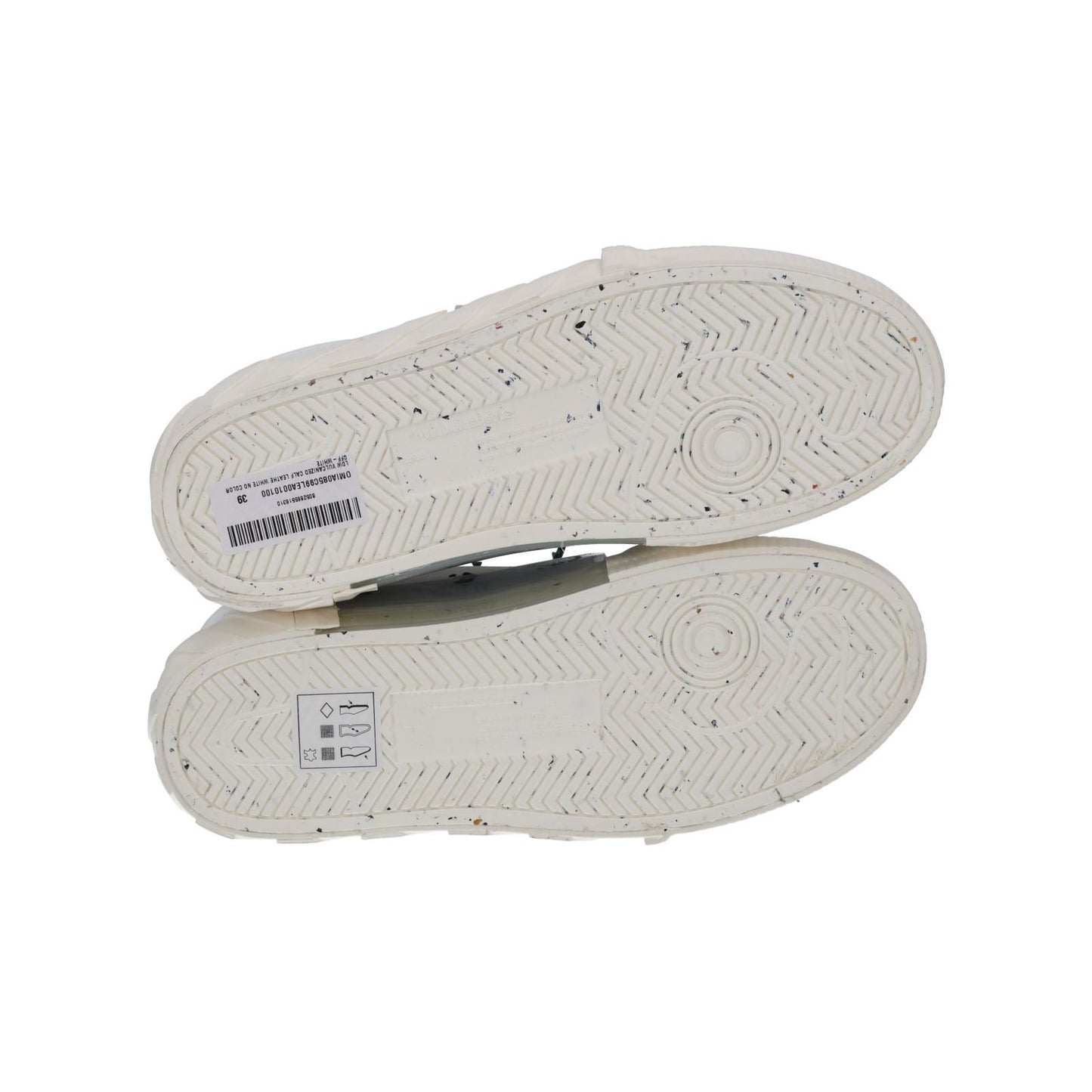 OFF WHITE Trainers Low Vulcanized White Leather Lace Up IT39 UK5 NEW RRP390