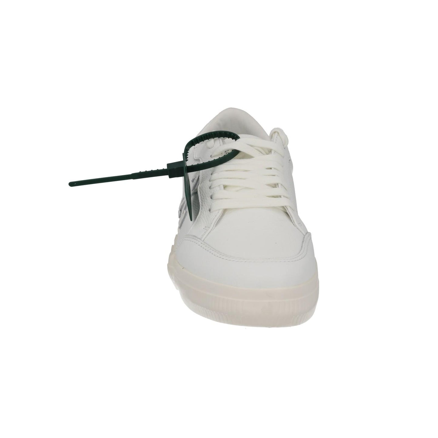 OFF WHITE Trainers Low Vulcanized White Leather Lace Up IT44 UK10 NEW RRP390