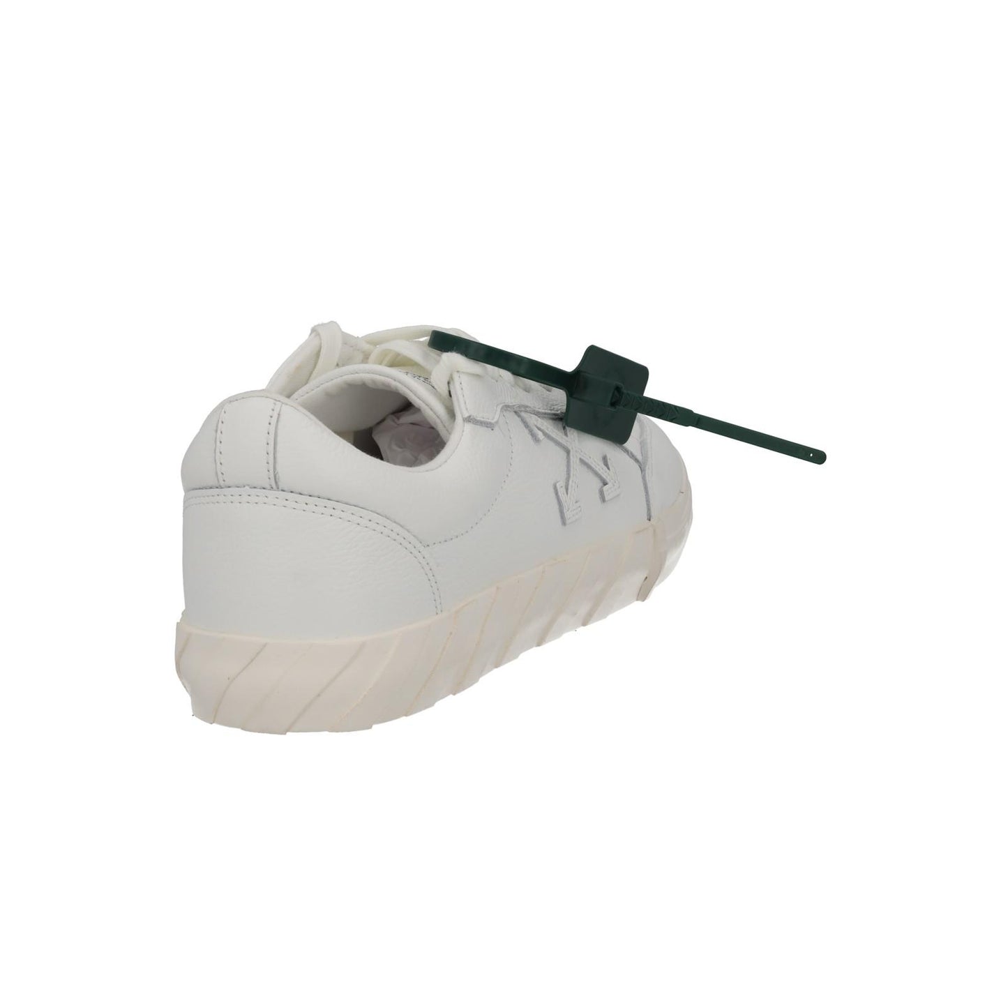 OFF WHITE Trainers Low Vulcanized White Leather Lace Up IT44 UK10 NEW RRP390