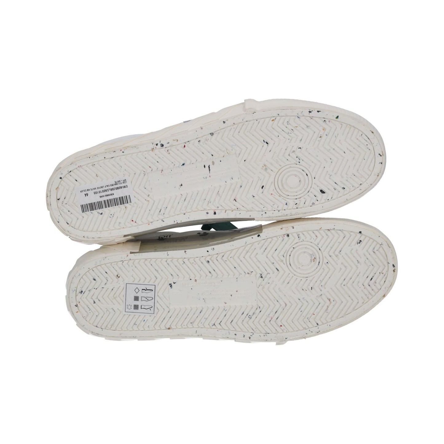 OFF WHITE Trainers Low Vulcanized White Leather Lace Up IT44 UK10 NEW RRP390