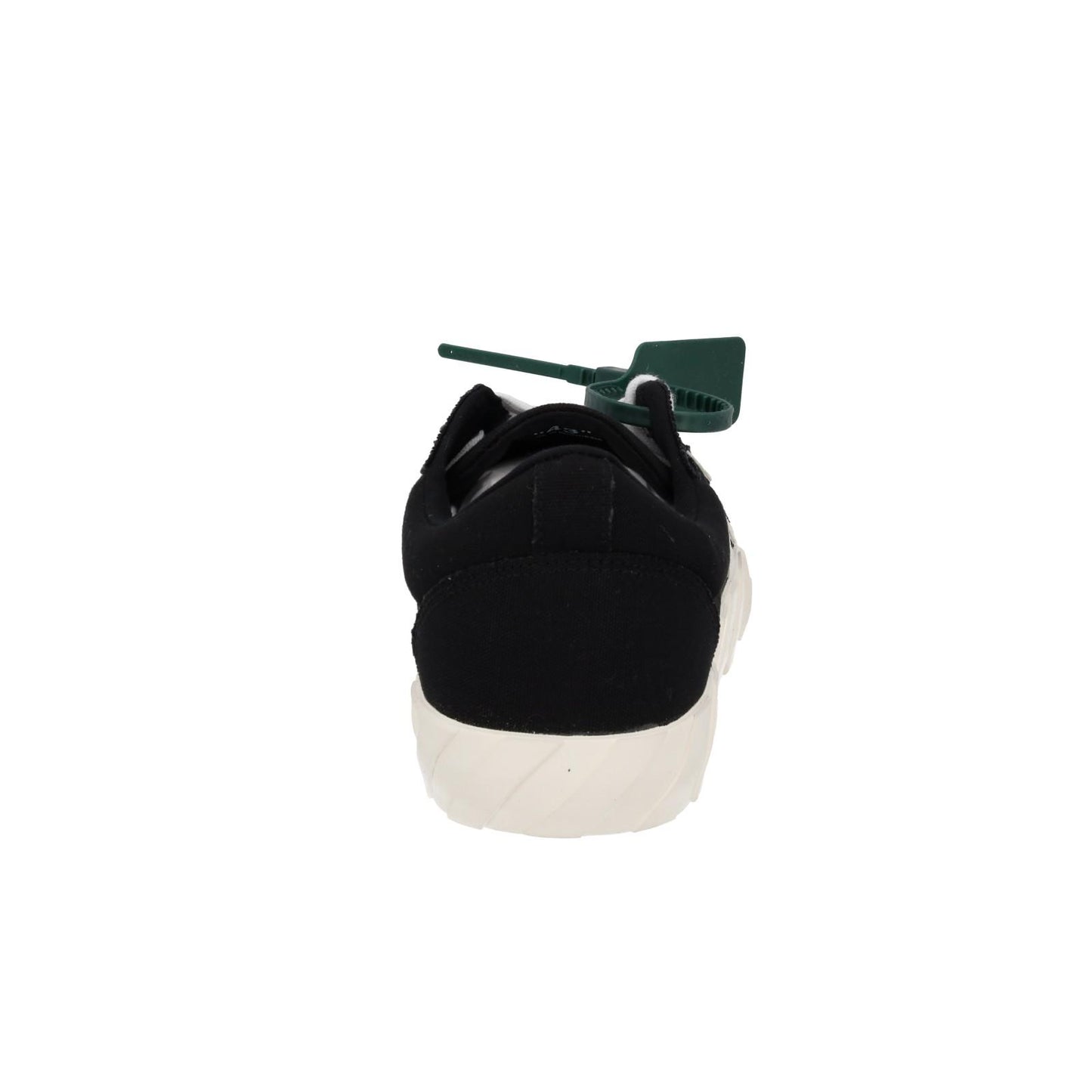 OFF WHITE Trainers Low Vulcanized Canvas Lace Up Black White UK9 NEW RRP305