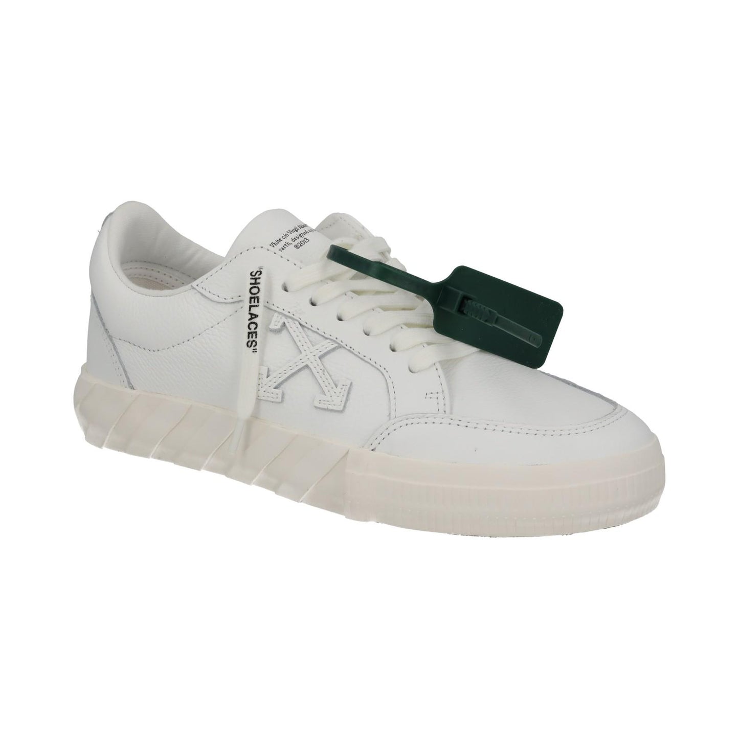 OFF-WHITE Trainers Low Vulcanized Calf Leather White IT40 UK6 NEW RRP390