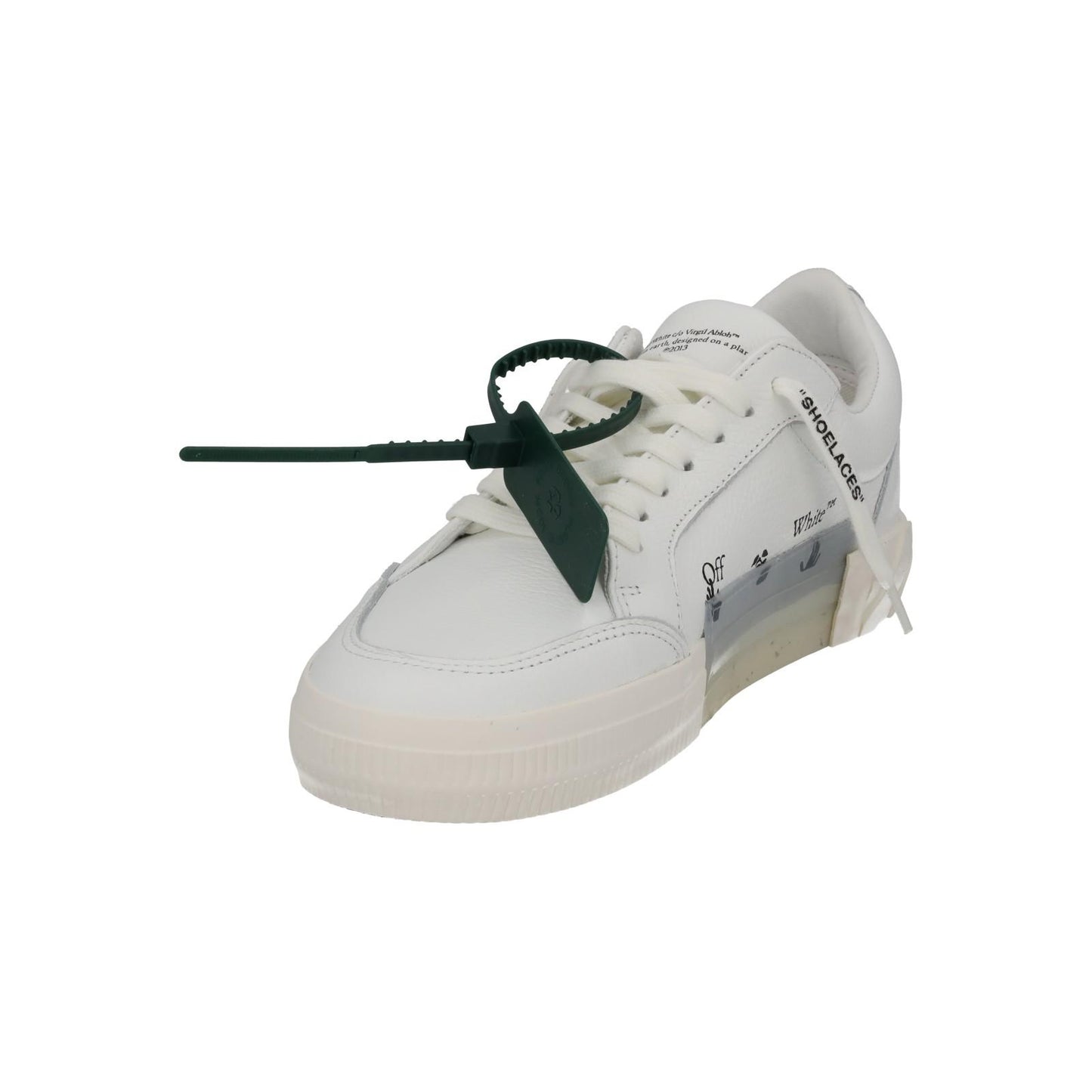OFF-WHITE Trainers Low Vulcanized Calf Leather White IT40 UK6 NEW RRP390