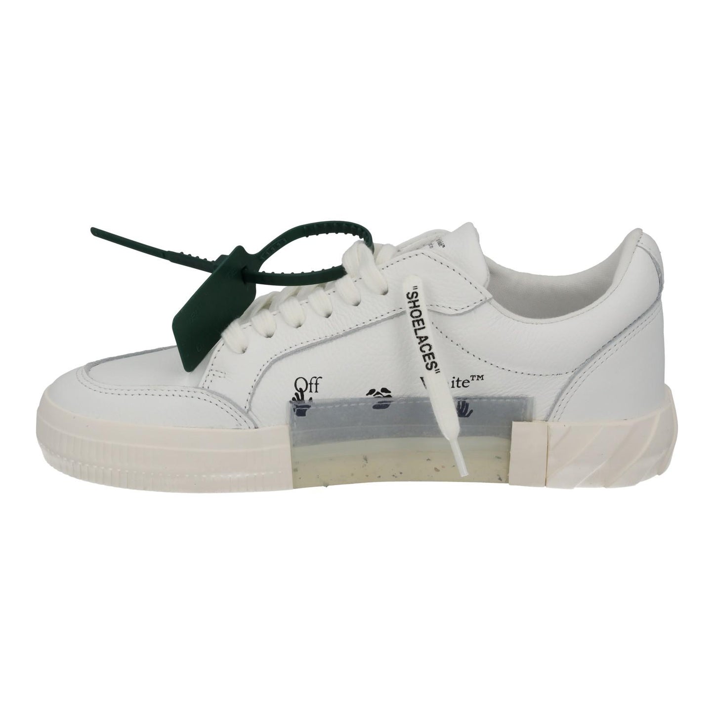 OFF-WHITE Trainers Low Vulcanized Calf Leather White IT40 UK6 NEW RRP390