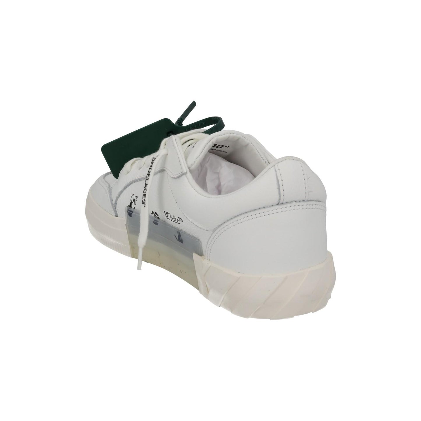 OFF-WHITE Trainers Low Vulcanized Calf Leather White IT40 UK6 NEW RRP390