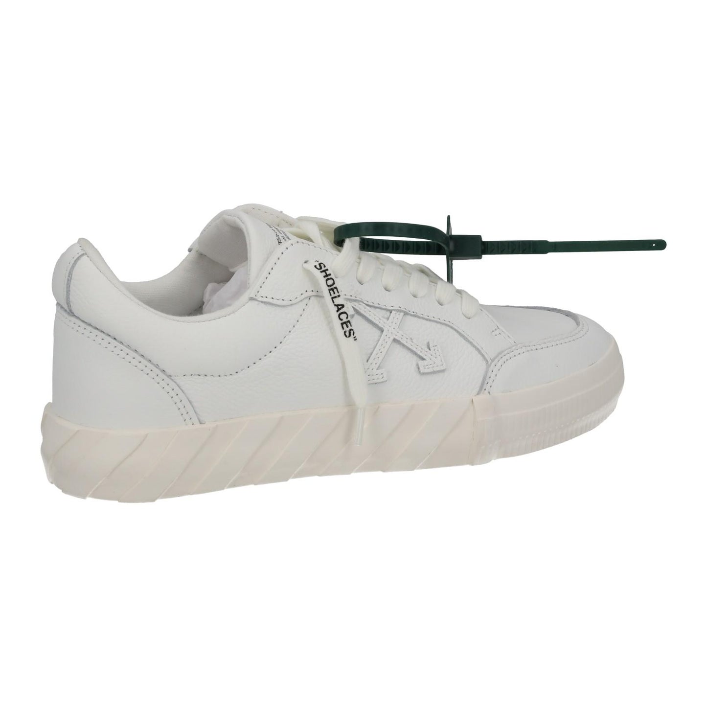 OFF-WHITE Trainers Low Vulcanized Calf Leather White IT40 UK6 NEW RRP390