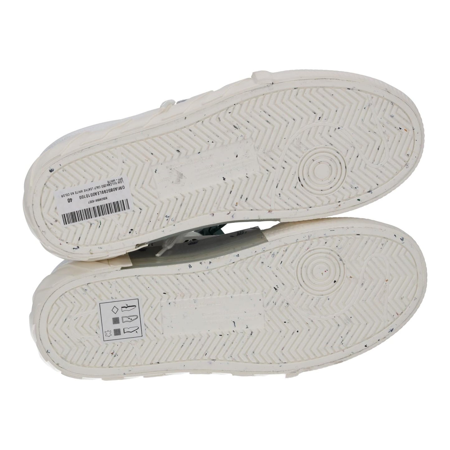 OFF-WHITE Trainers Low Vulcanized Calf Leather White IT40 UK6 NEW RRP390