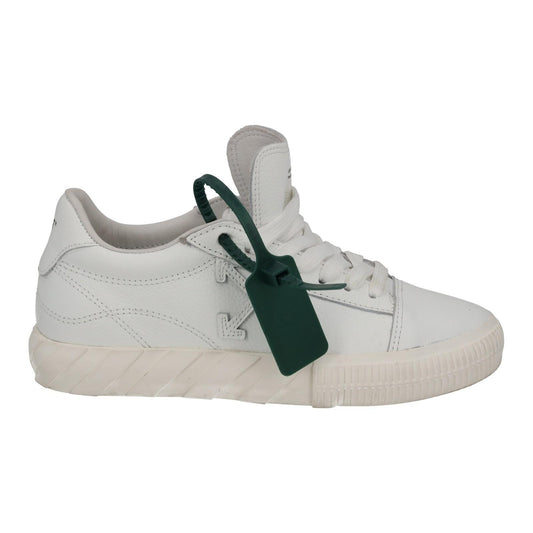 OFF-WHITE Trainers Low Vulcanized Leather Lace Up White EU37 UK4 NEW RRP355