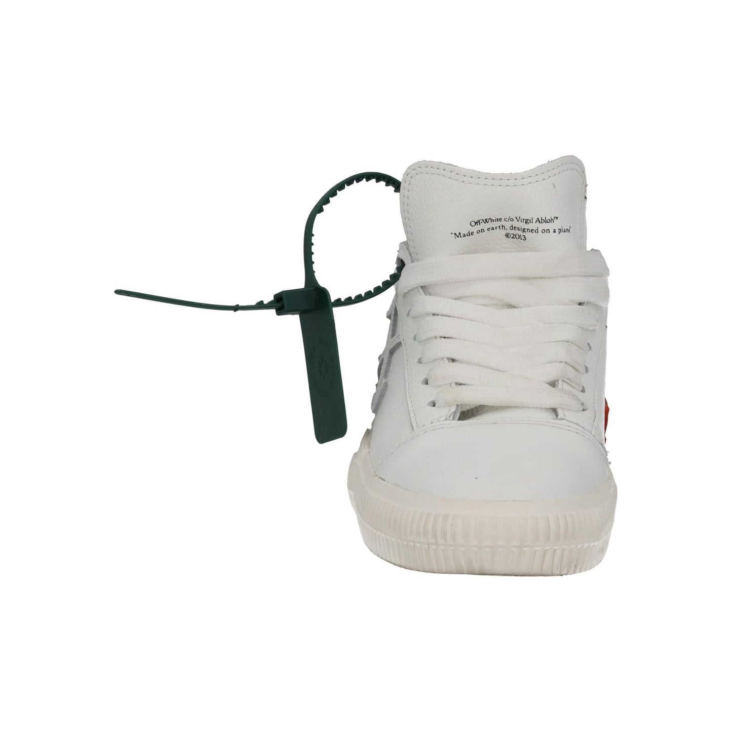 OFF-WHITE Trainers Low Vulcanized Leather Lace Up White EU37 UK4 NEW RRP355