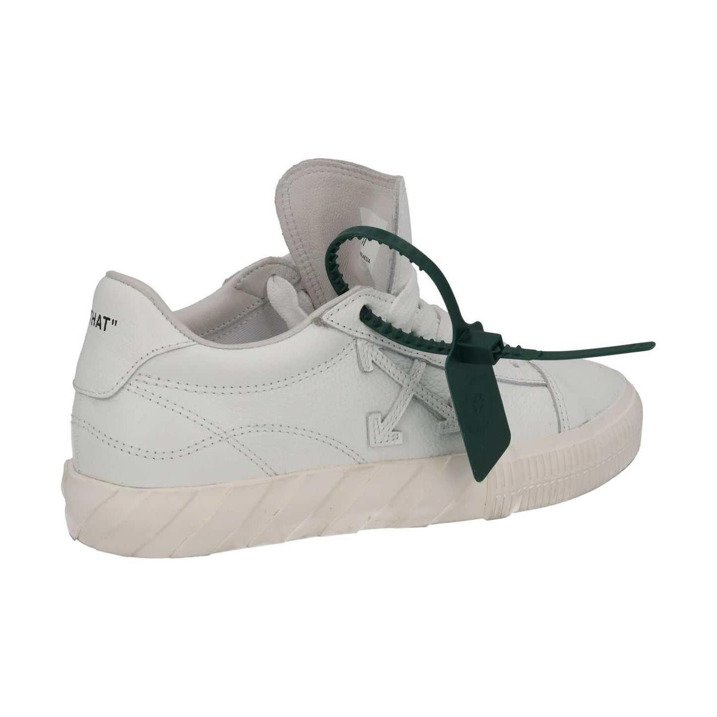 OFF-WHITE Trainers Low Vulcanized Leather Lace Up White EU37 UK4 NEW RRP355