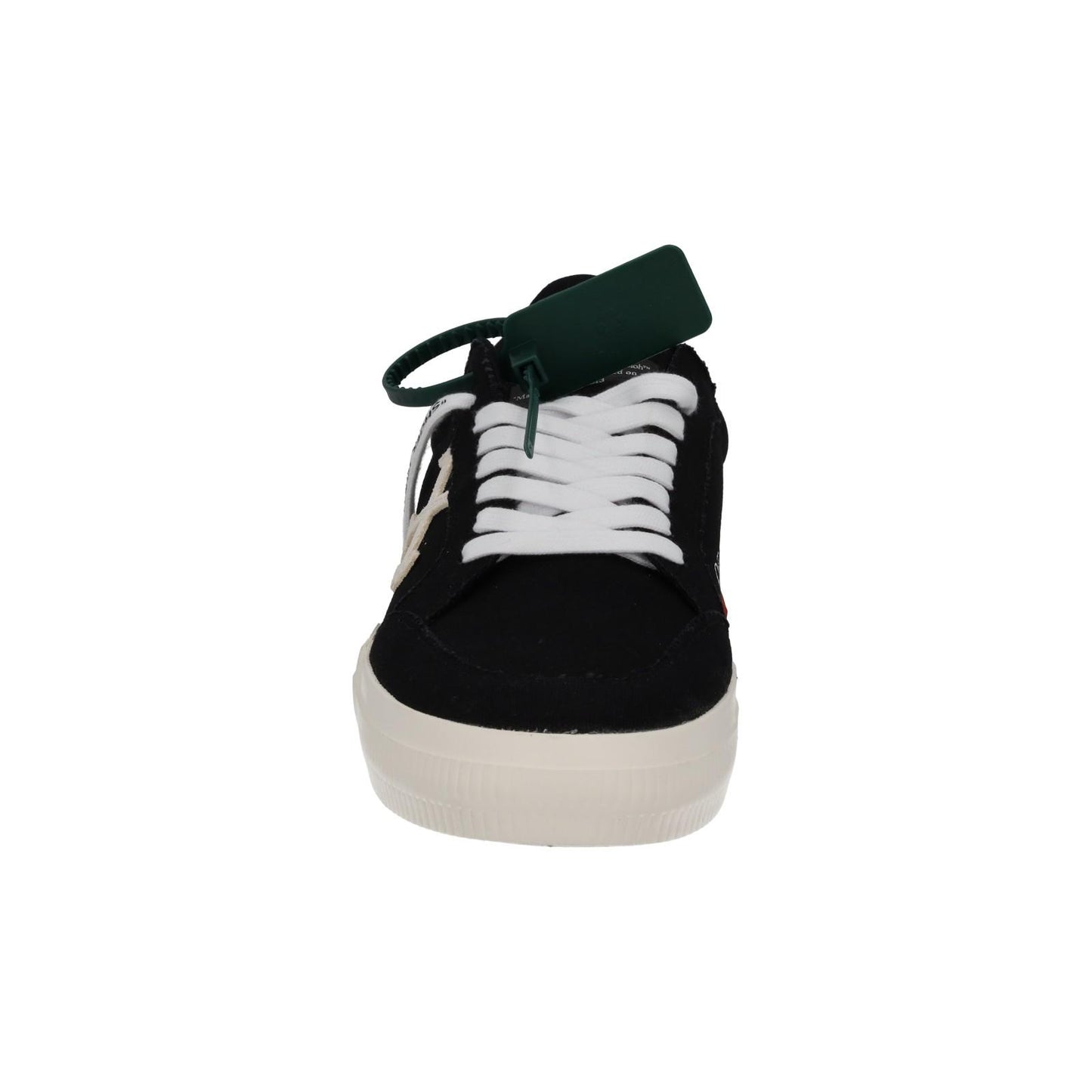 OFF-WHITE Trainers Low Vulcanized Canvas Black White IT41 UK7 NEW RRP305