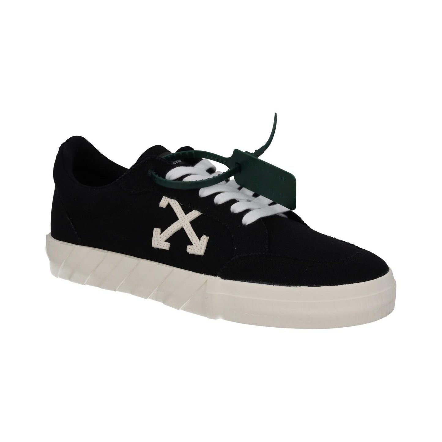 OFF-WHITE Trainers Low Vulcanized Canvas Black White IT40 UK6 NEW RRP305