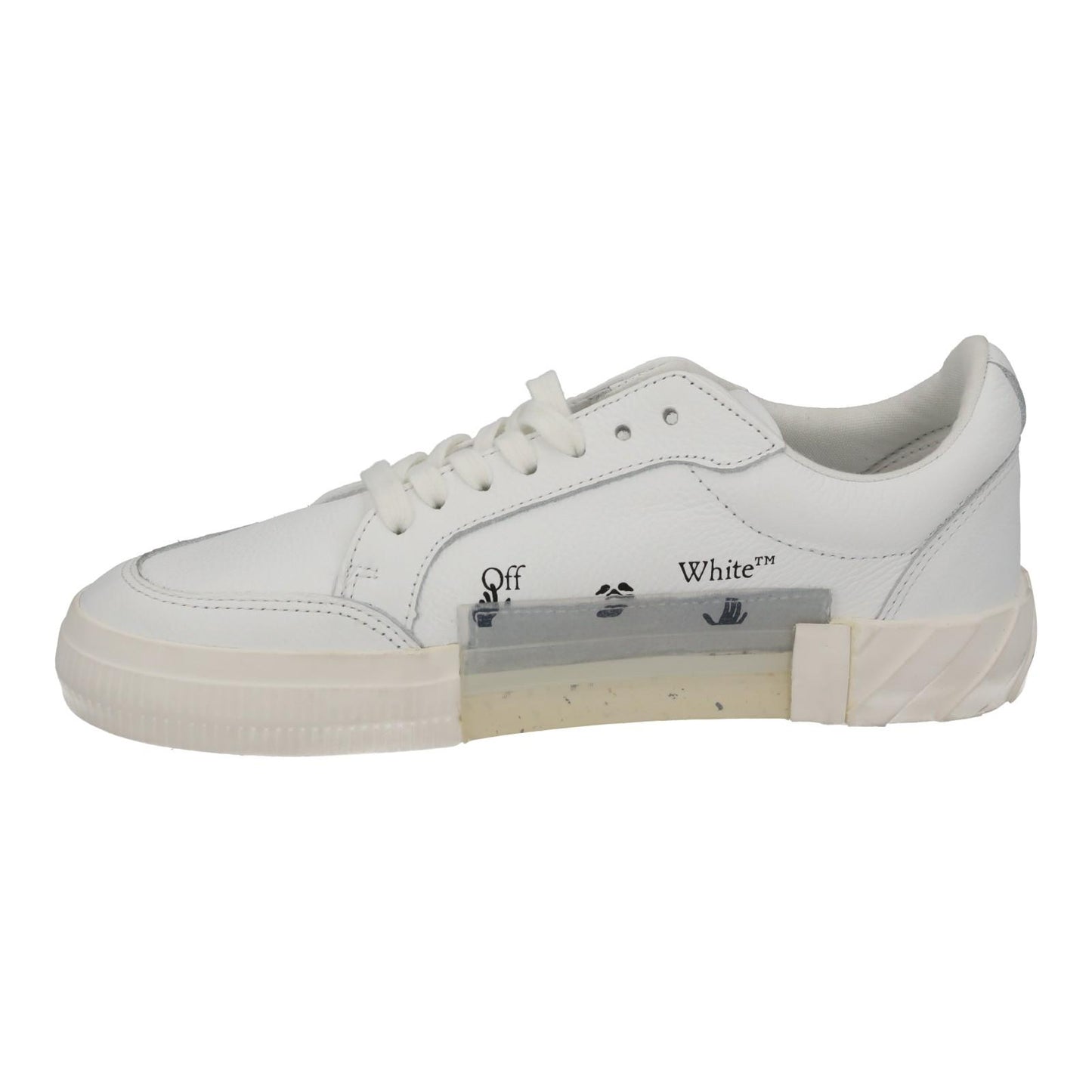 OFF-WHITE Trainers Low Vulcanized White Leather Men's IT40 UK8 NEW RRP355