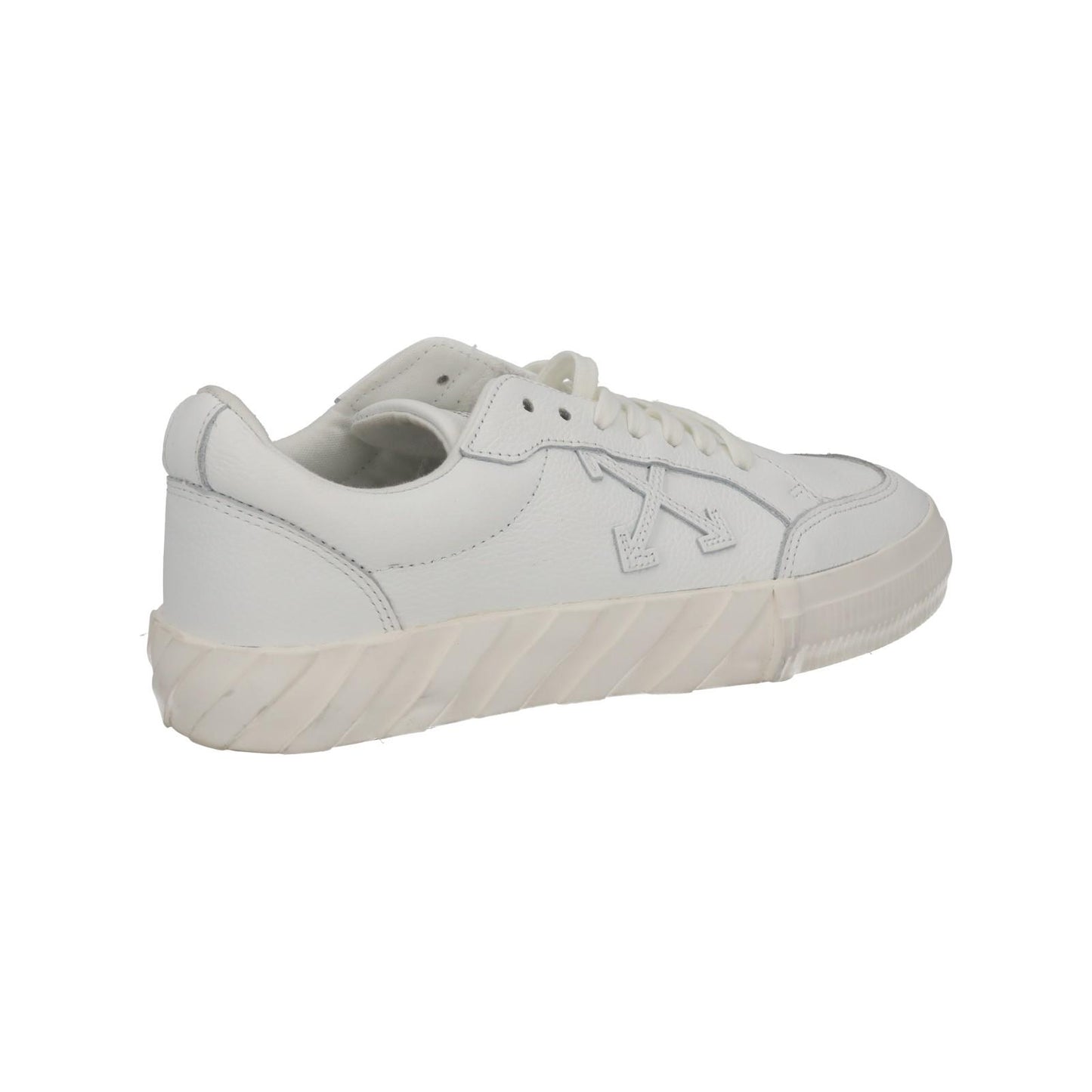 OFF-WHITE Trainers Low Vulcanized White Leather Men's IT40 UK8 NEW RRP355