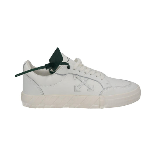 OFF-WHITE Trainers Low Vulcanized White Leather Ladies EU40 UK7 NEW RRP355
