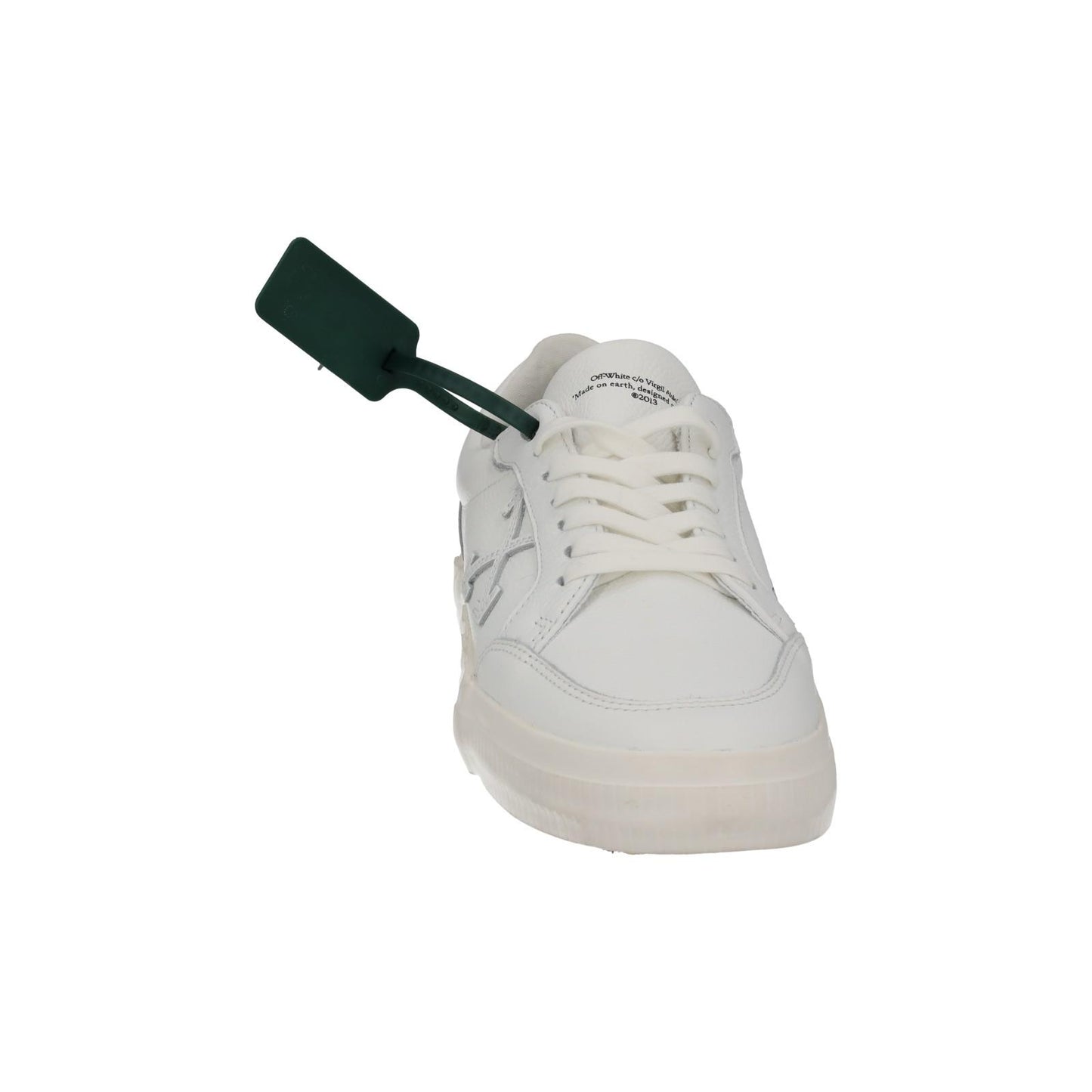 OFF-WHITE Trainers Low Vulcanized White Leather Ladies EU40 UK7 NEW RRP355