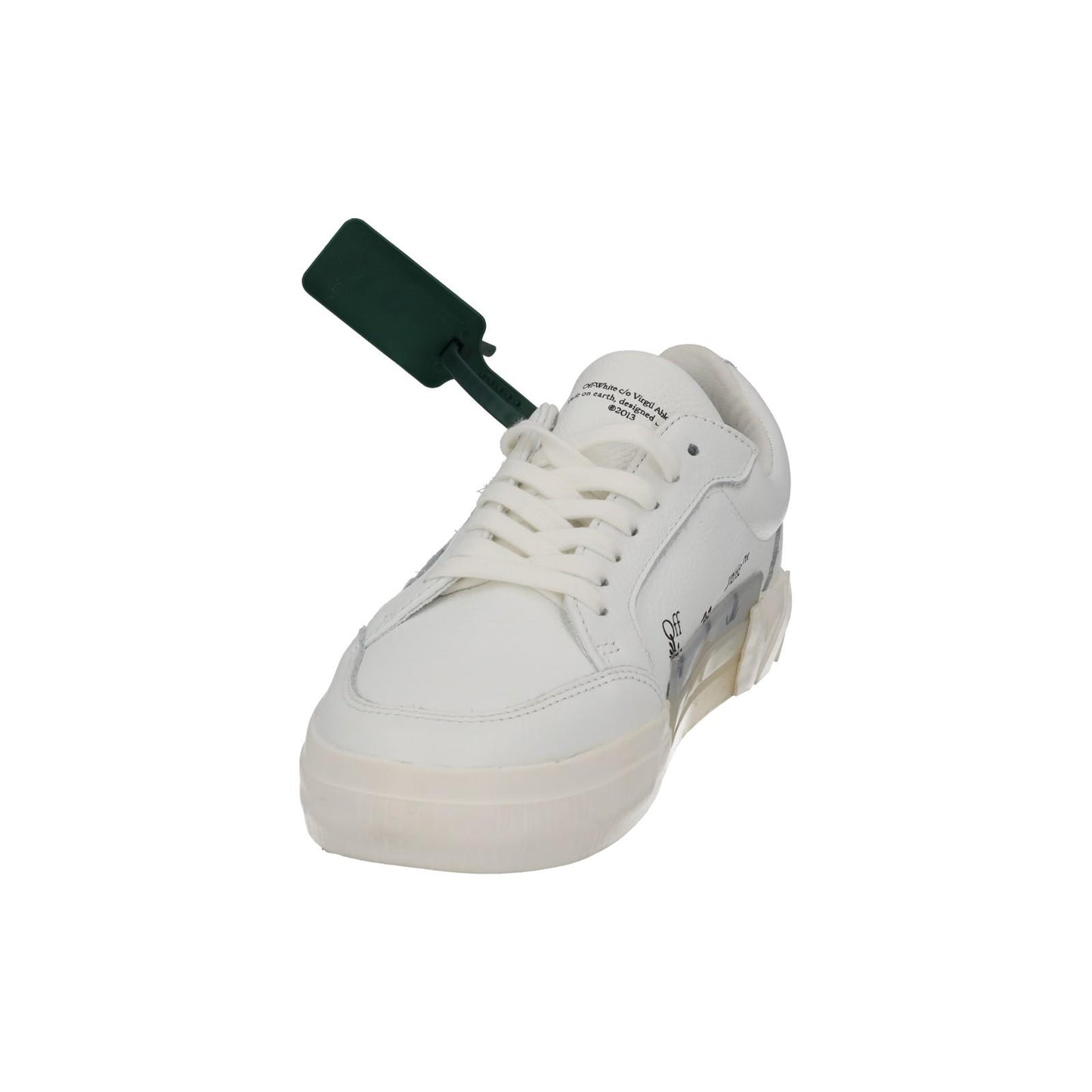 OFF-WHITE Trainers Low Vulcanized White Leather Ladies EU40 UK7 NEW RRP355