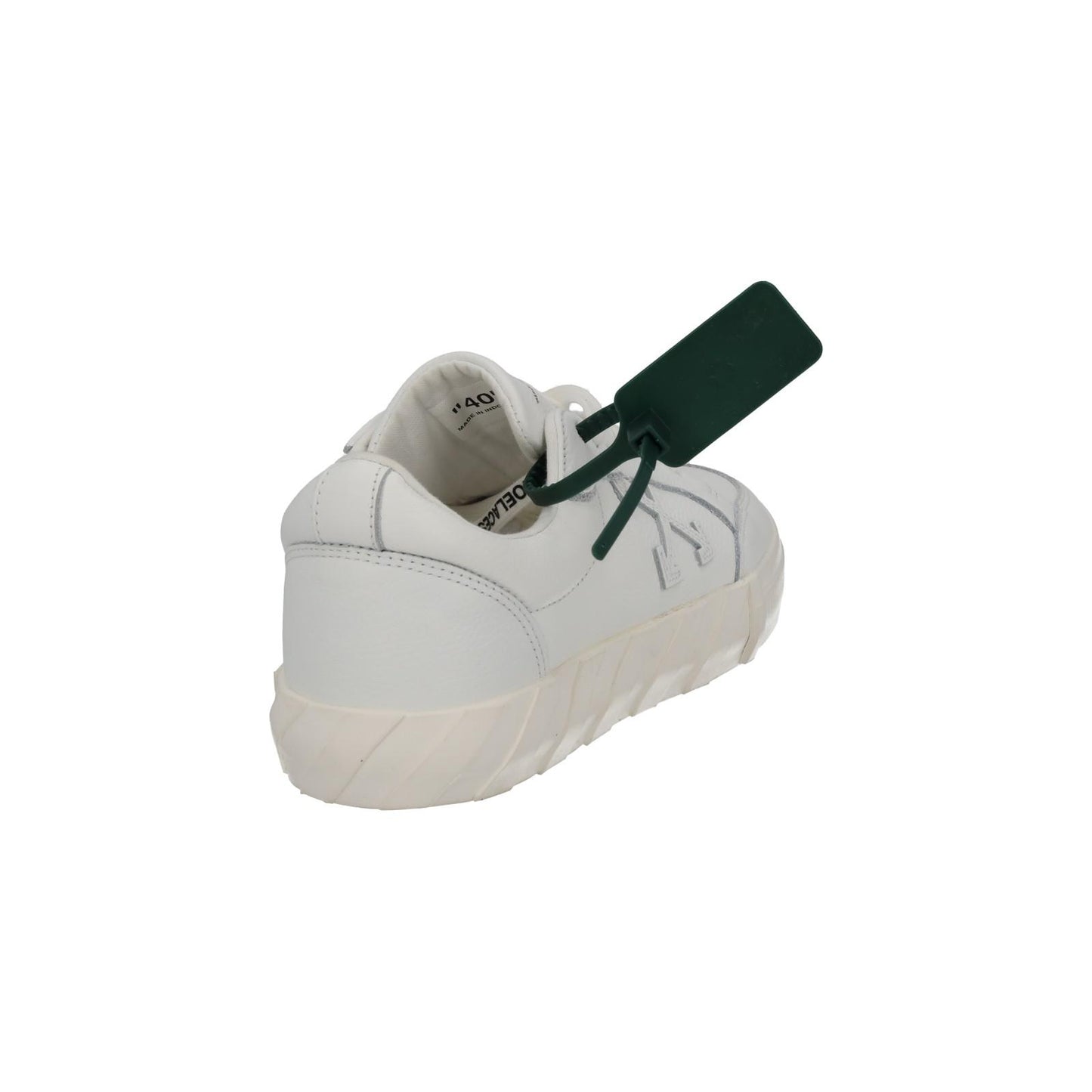 OFF-WHITE Trainers Low Vulcanized White Leather Ladies EU40 UK7 NEW RRP355