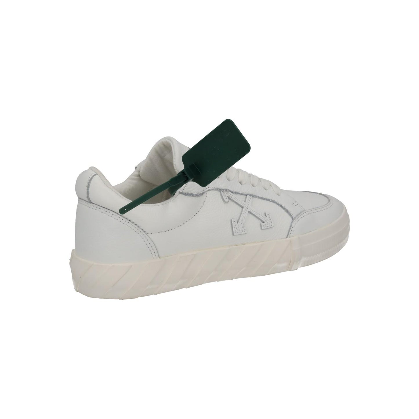 OFF-WHITE Trainers Low Vulcanized White Leather Ladies EU40 UK7 NEW RRP355