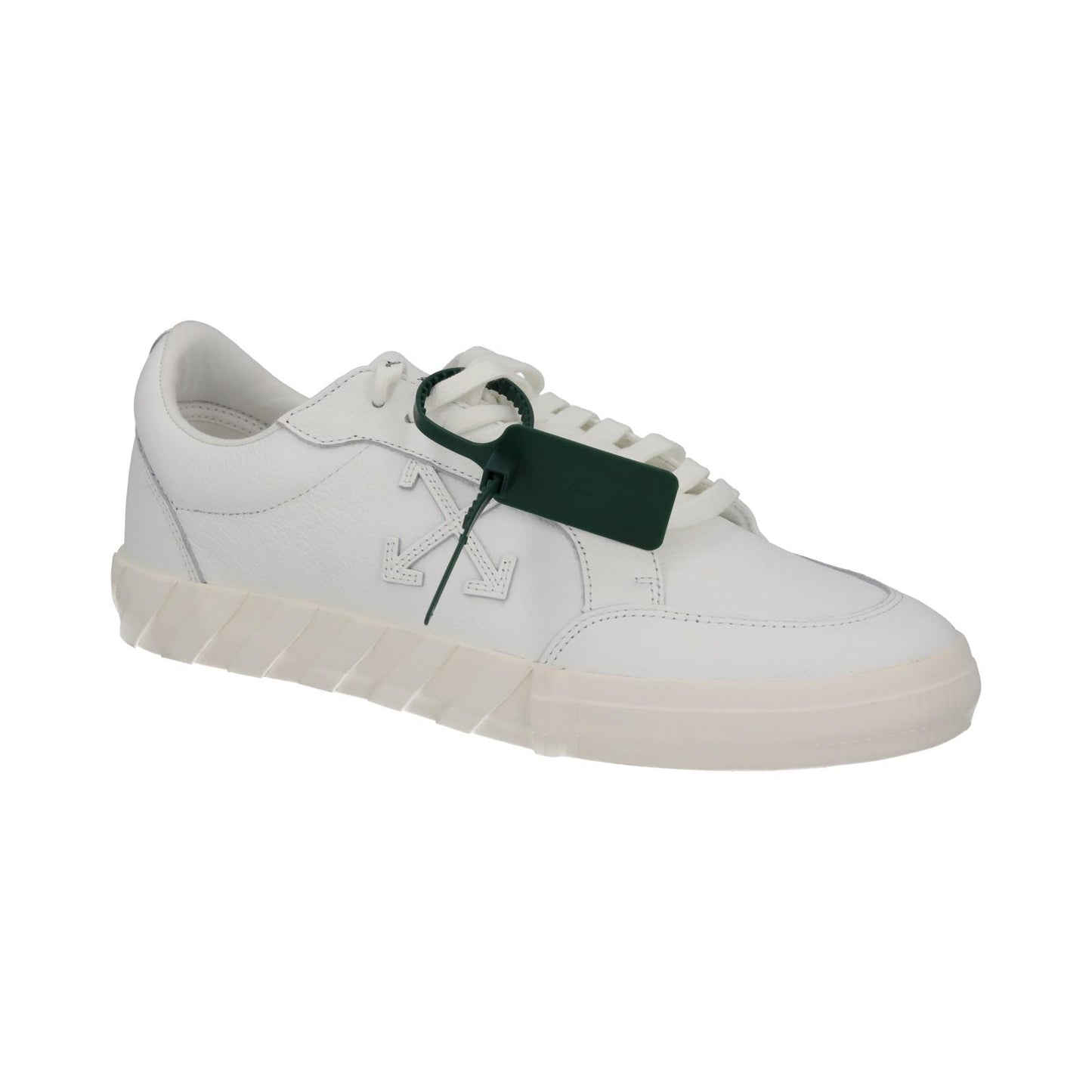 OFF-WHITE Trainer Vulcanized Low Profile White Leather IT46 UK12 NEW RRP390