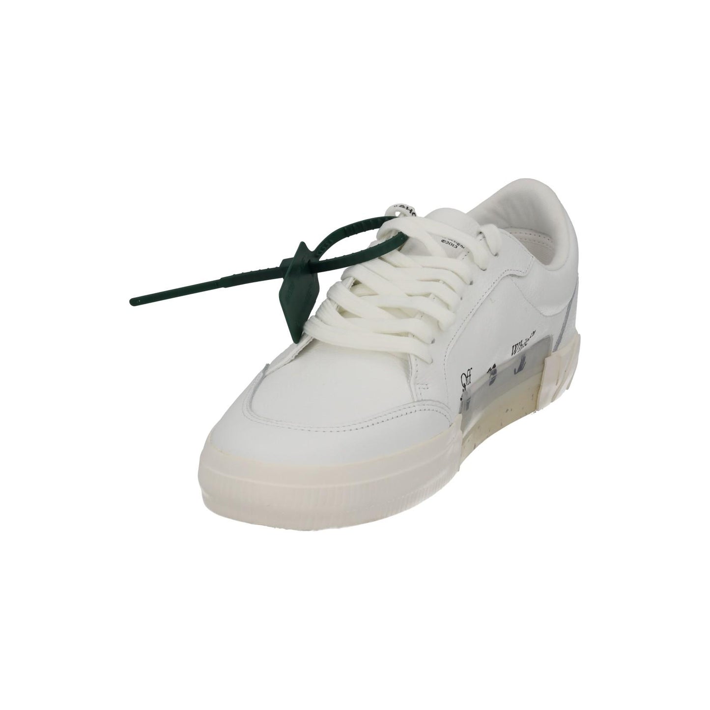OFF-WHITE Trainer Vulcanized Low Profile White Leather IT46 UK12 NEW RRP390