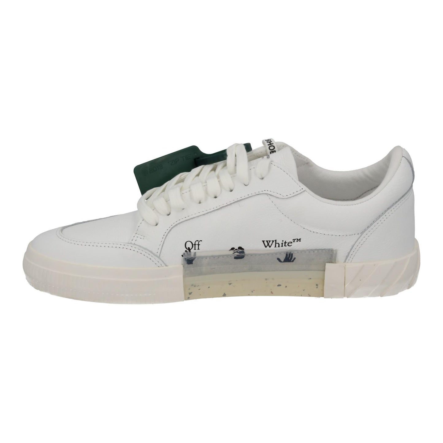 OFF-WHITE Trainer Vulcanized Low Profile White Leather IT46 UK12 NEW RRP390