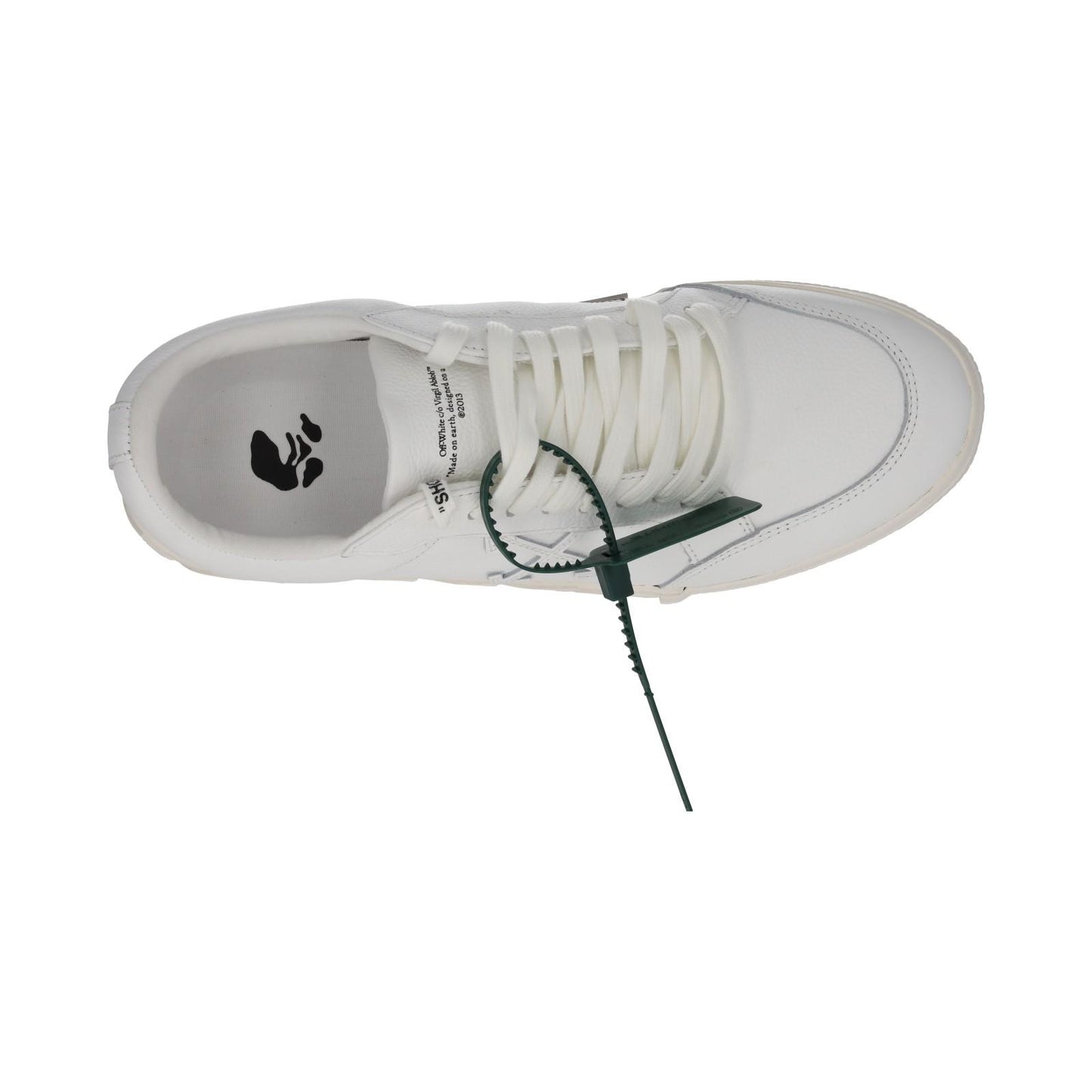 OFF-WHITE Trainer Vulcanized Low Profile White Leather IT46 UK12 NEW RRP390