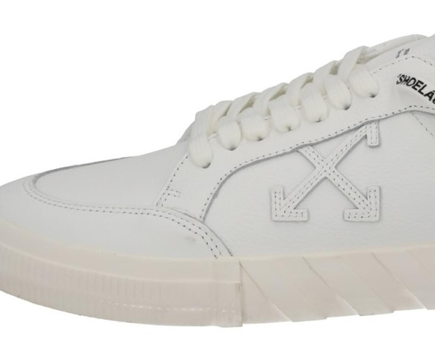 OFF-WHITE Trainer Vulcanized Low Profile White Leather IT46 UK12 NEW RRP390