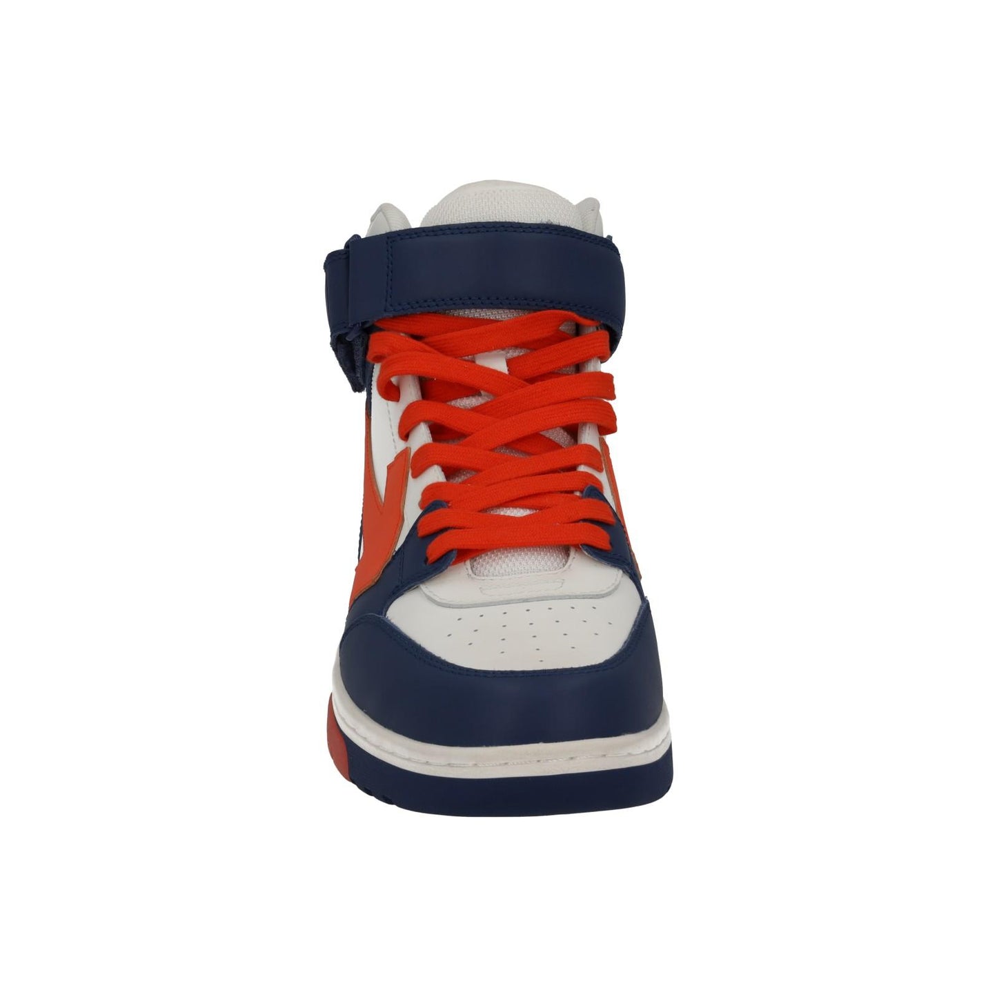 OFF-WHITE Out Of Office Trainers Mid Top Navy Orange Leather IT42 UK8 NEW RRP595