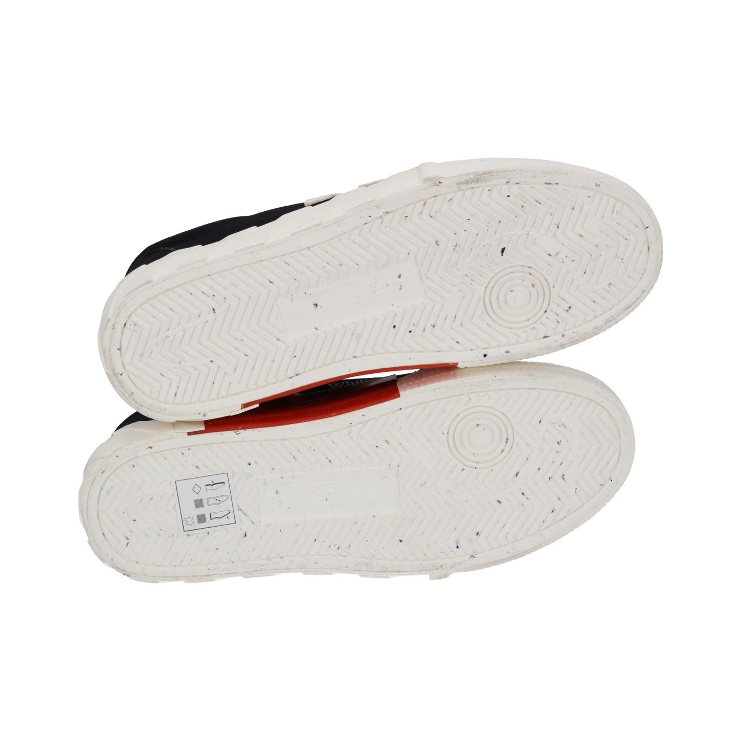 OFF-WHITE Trainers Low Vulcanized Canvas Lace Up Black White UK7 NEW RRP305