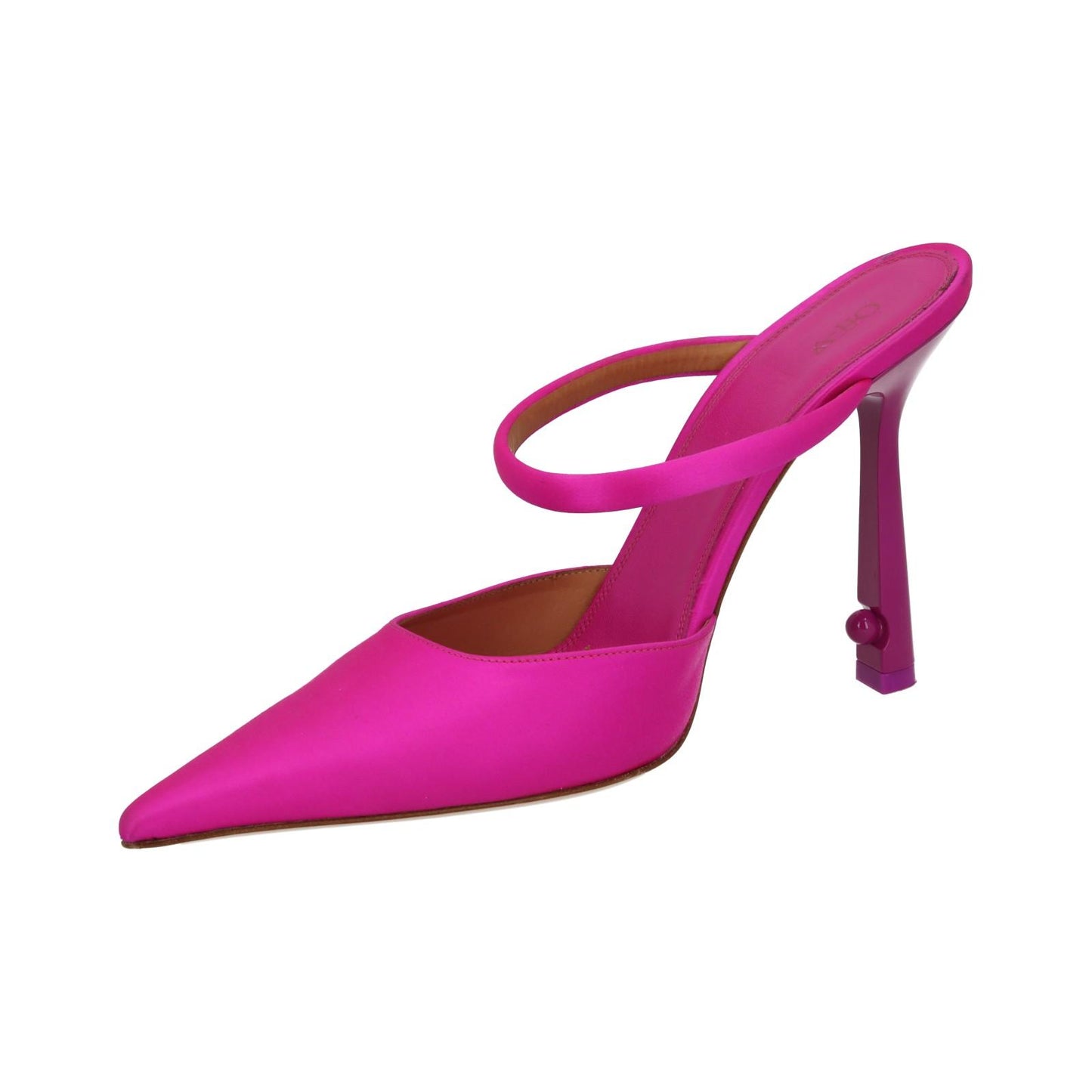 OFF-WHITE Pump Shoe Pop Pearl Pointed Toe Fuchsia Pink IT41 UK7 NEW RRP735