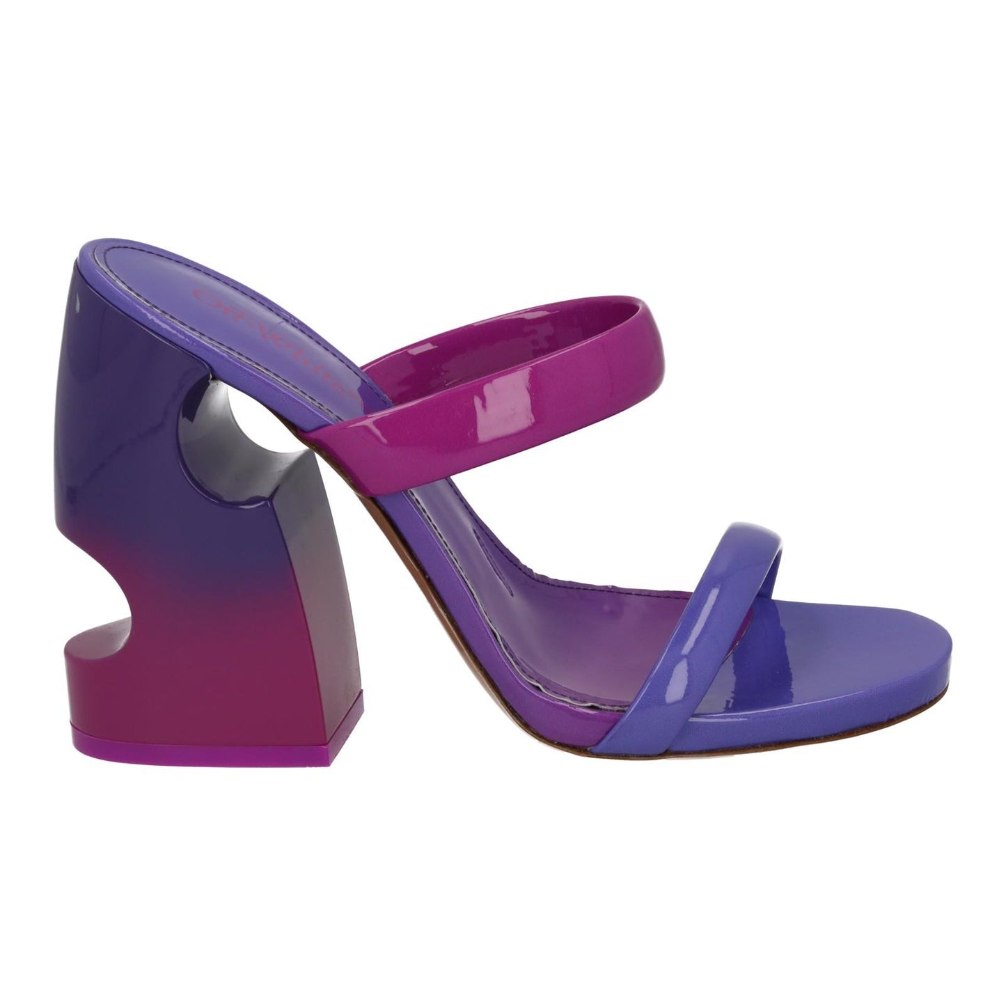 OFF-WHITE Shade Mule Meteor 120 Block Heel Shoe Purple Pink IT37 UK4 NEW RRP735