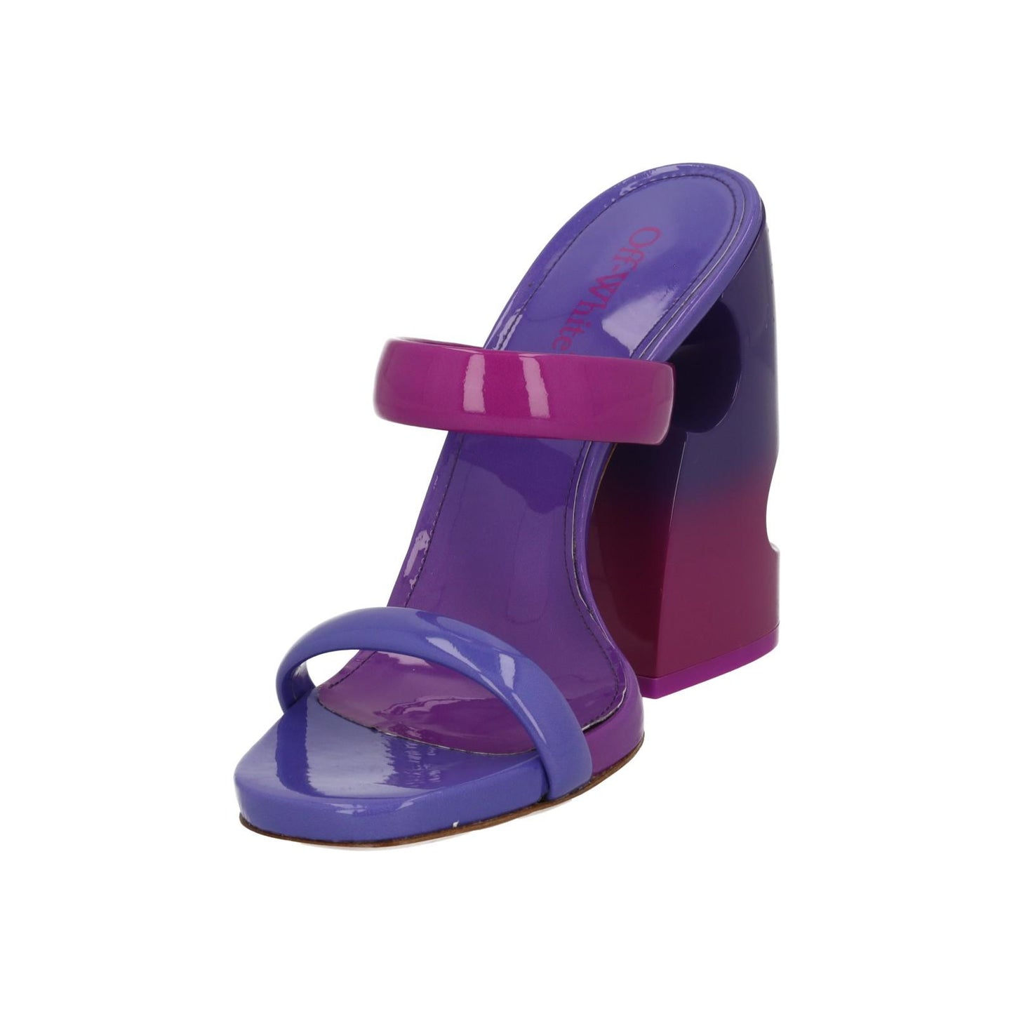 OFF-WHITE Shade Mule Meteor 120 Block Heel Shoe Purple Pink IT37 UK4 NEW RRP735