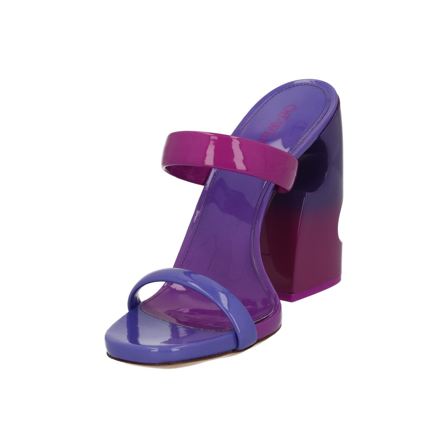 OFF-WHITE Shade Mule Meteor 120 Block Heel Shoe Purple Pink IT41 UK8 NEW RRP735