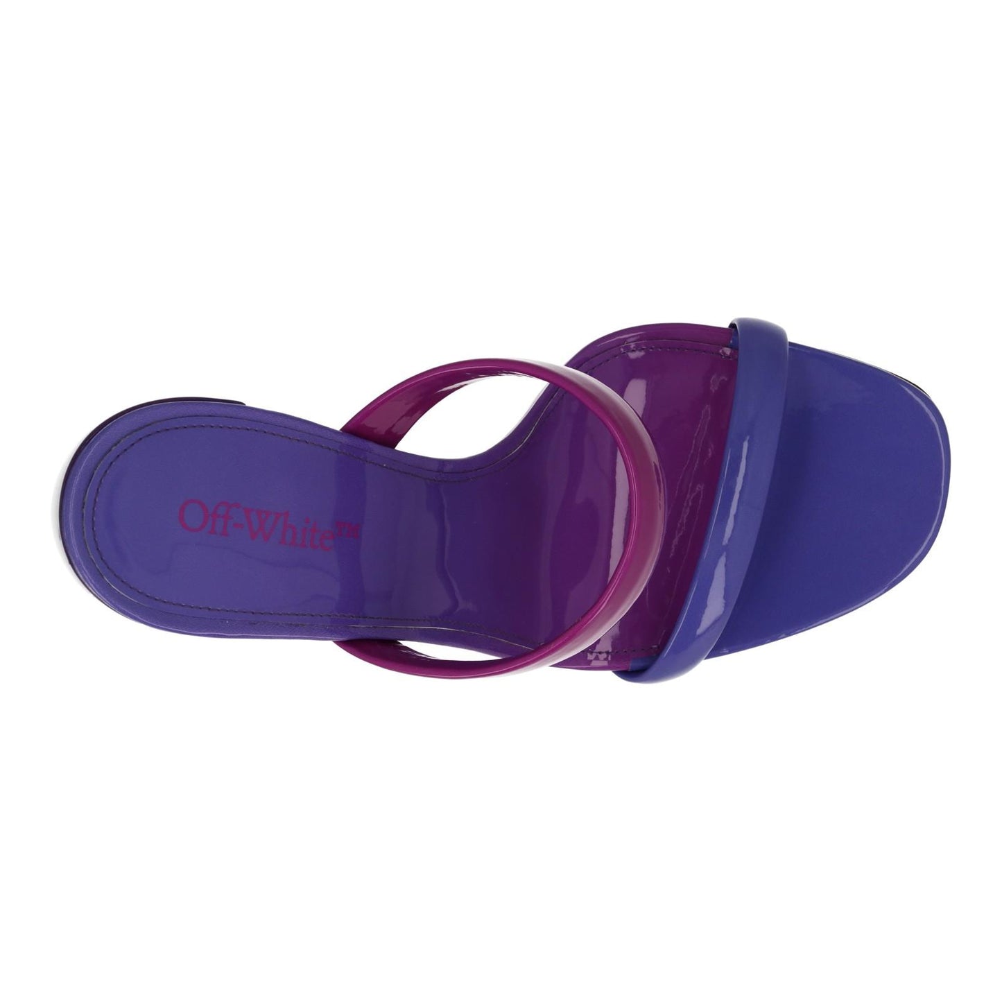 OFF-WHITE Shade Mule Meteor 120 Block Heel Shoe Purple Pink IT41 UK8 NEW RRP735