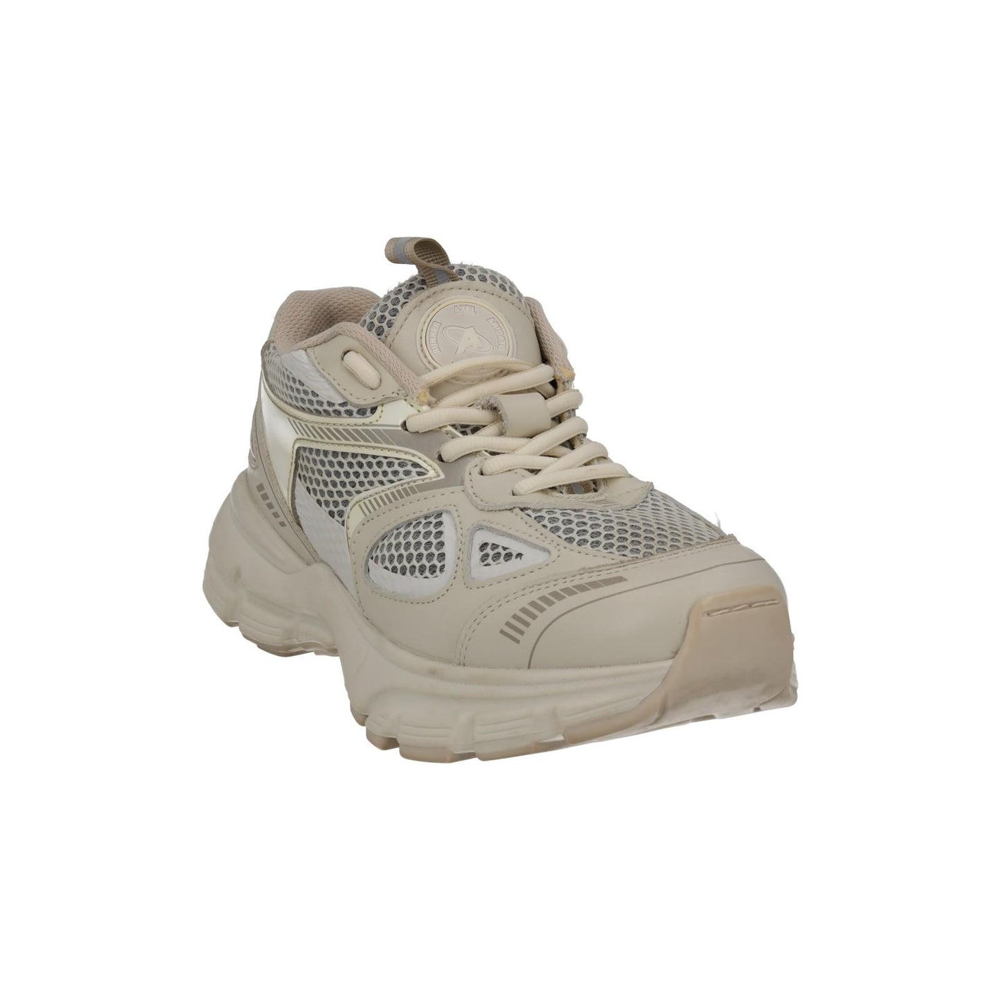 AXEL ARIGATO Marathon Runner Trainers Beige Fabric Leather EU37 UK4 NEW RP300