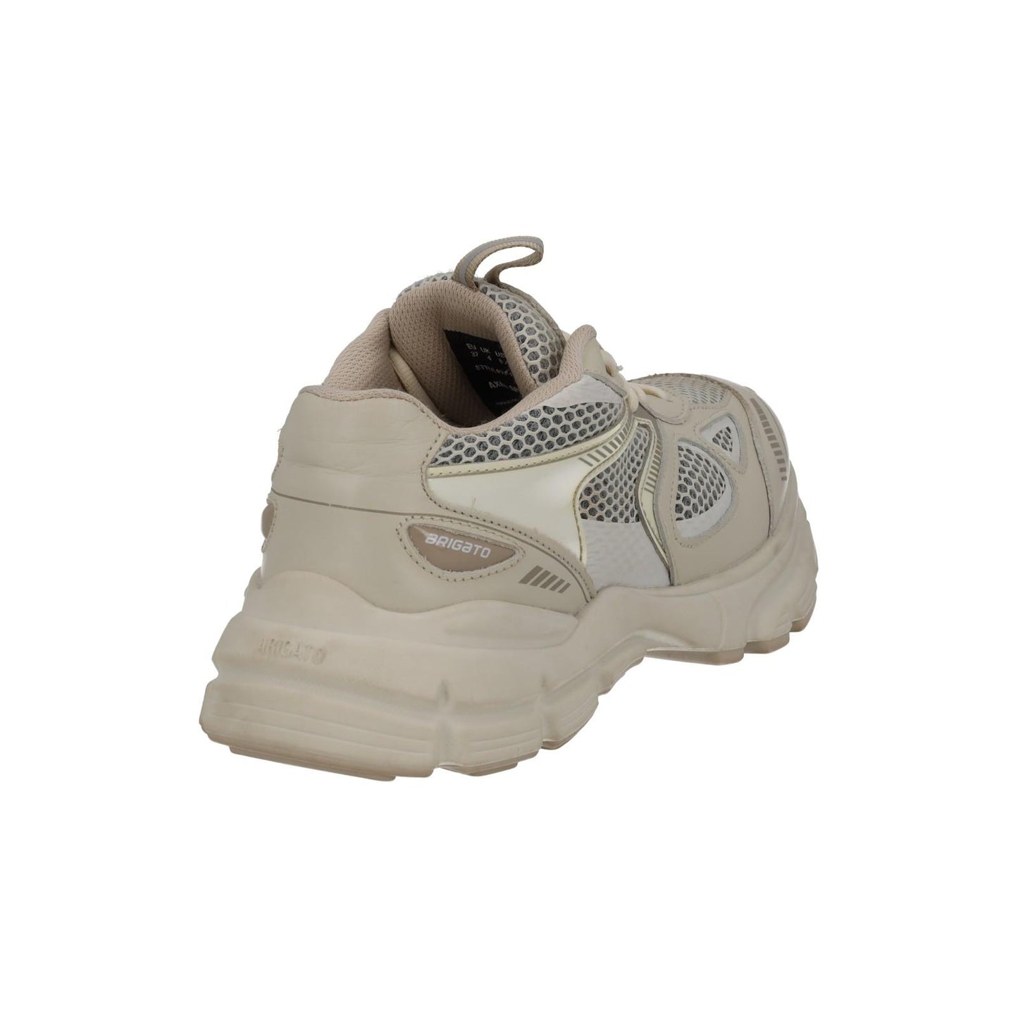 AXEL ARIGATO Marathon Runner Trainers Beige Fabric Leather EU37 UK4 NEW RP300