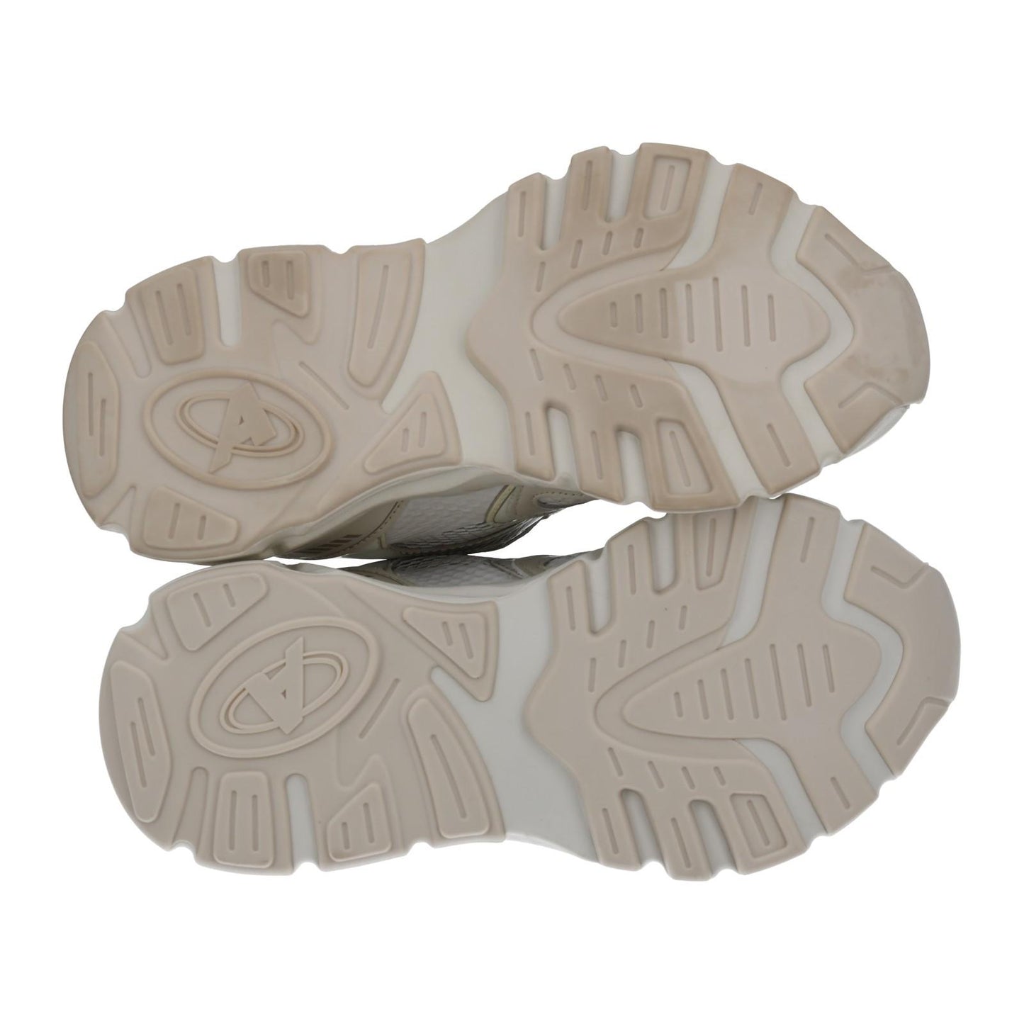 AXEL ARIGATO Marathon Runner Trainers Beige Fabric Leather EU37 UK4 NEW RP300