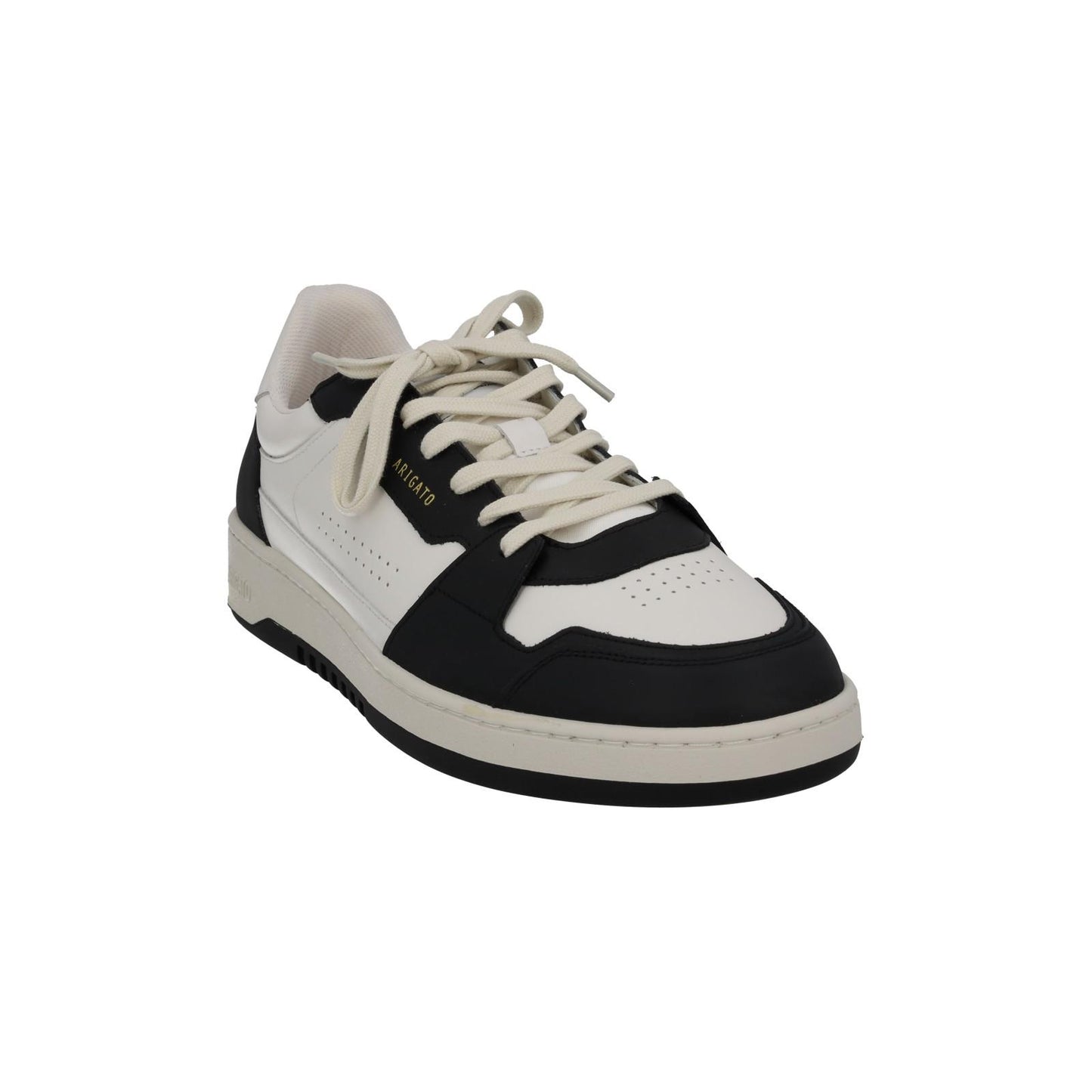 AXEL ARIGATO Men's White & Black Leather Dice Lo Trainers Size UK10 RRP215 NEW