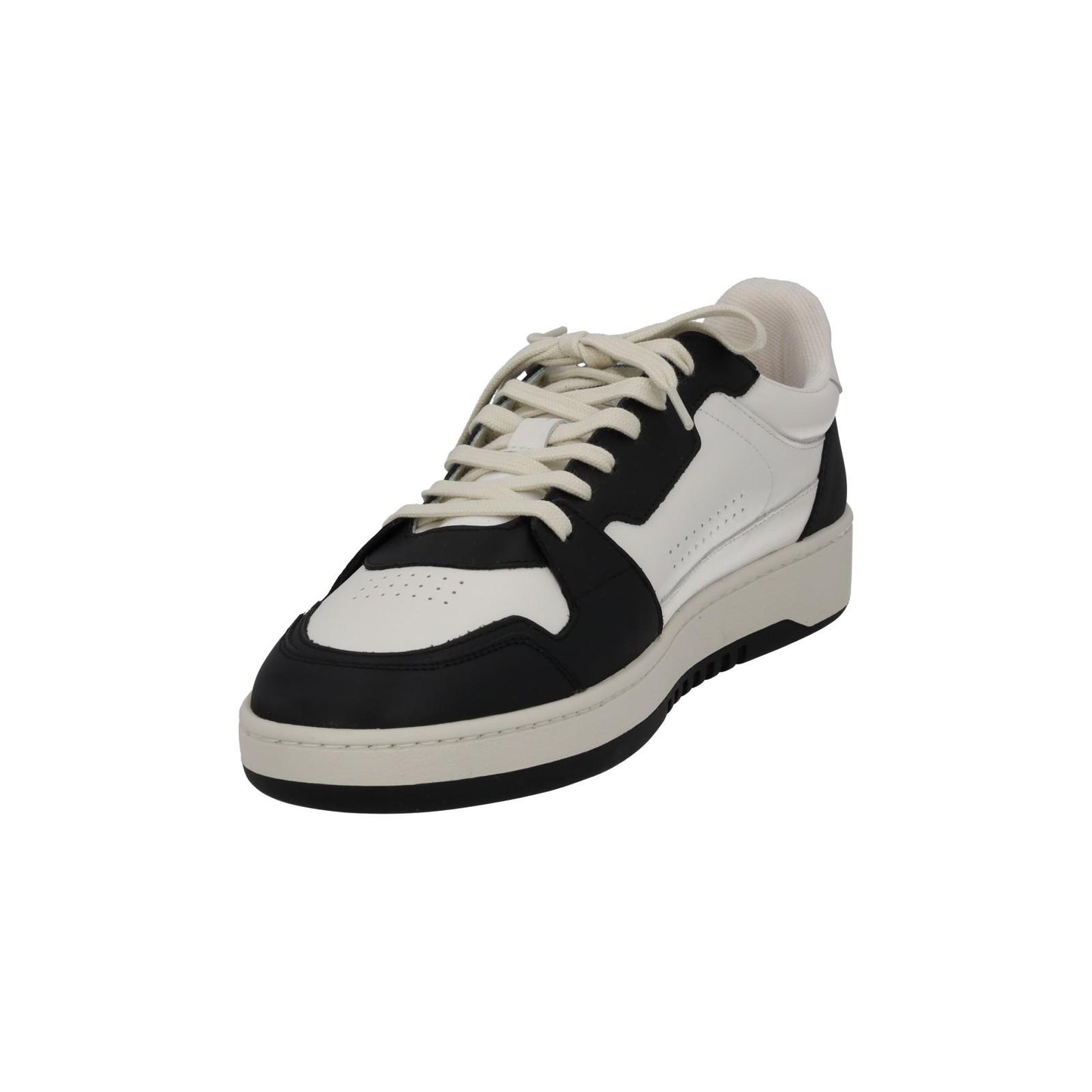 AXEL ARIGATO Men's White & Black Leather Dice Lo Trainers Size UK10 RRP215 NEW