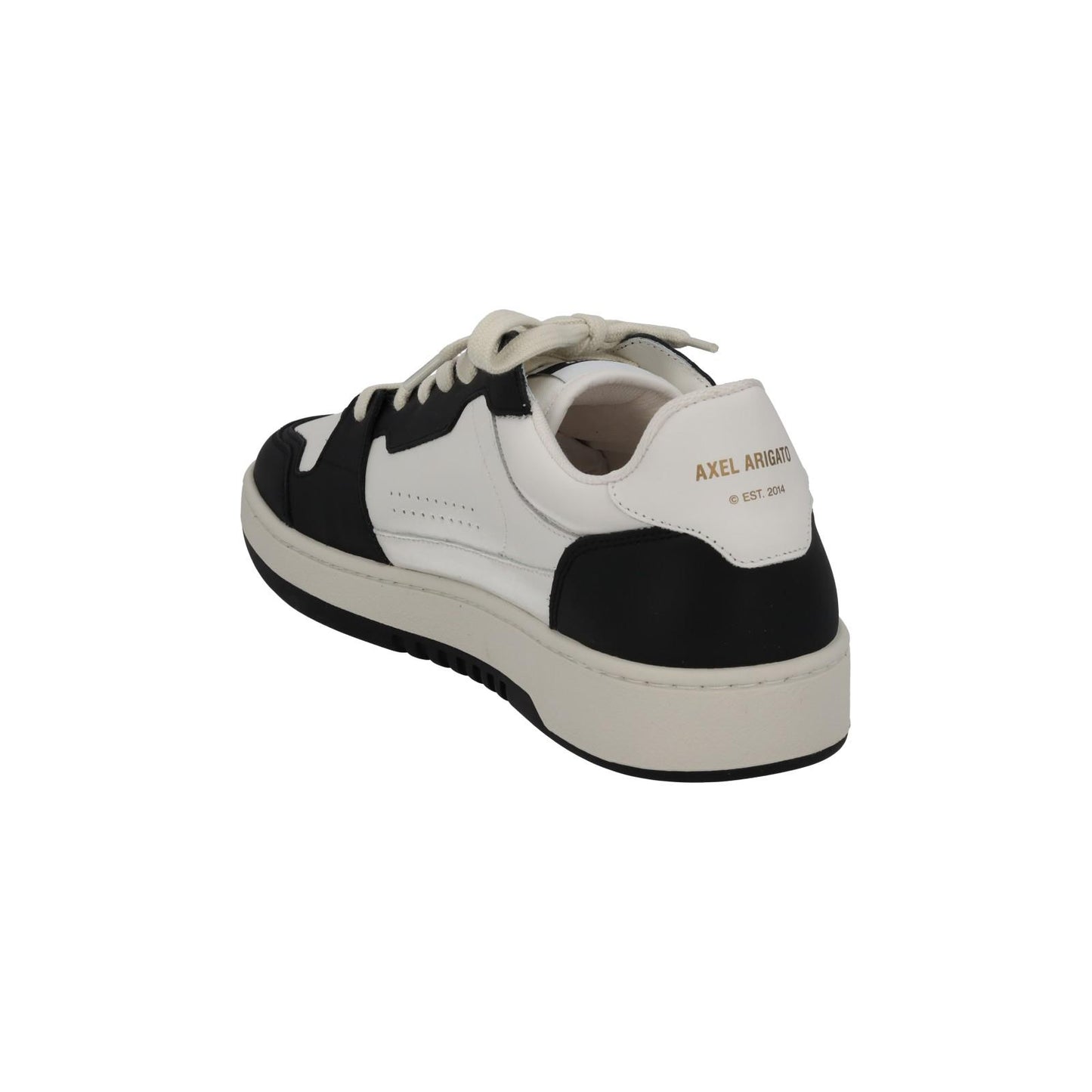 AXEL ARIGATO Men's White & Black Leather Dice Lo Trainers Size UK10 RRP215 NEW