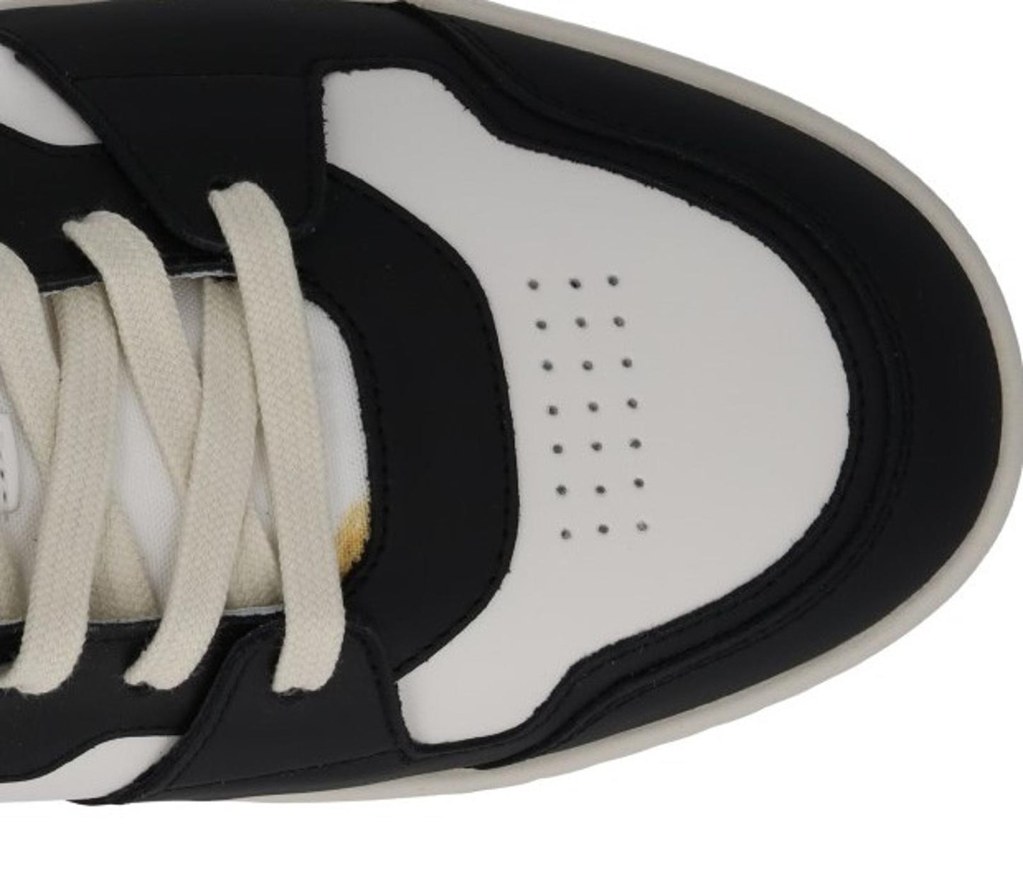 AXEL ARIGATO Men's White & Black Leather Dice Lo Trainers Size UK10 RRP215 NEW