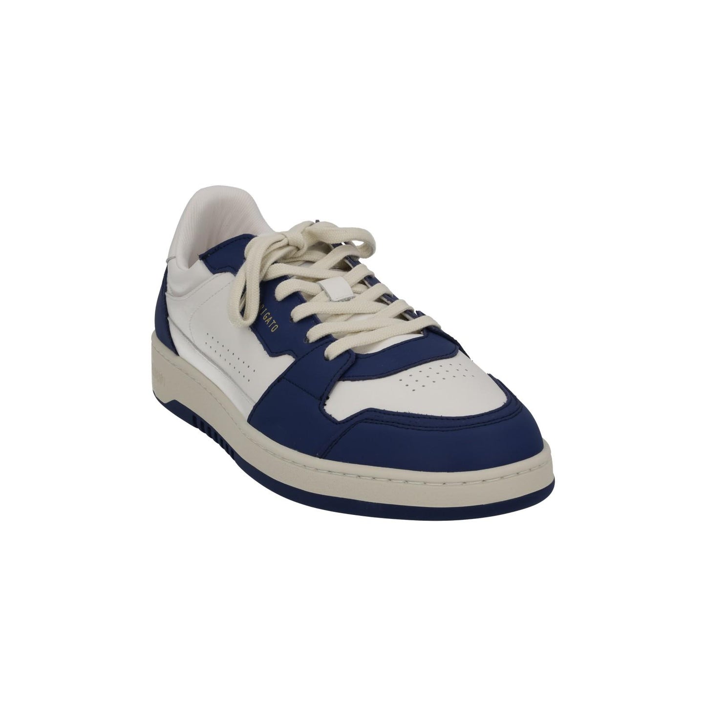 AXEL ARIGATO Men's White & Blue Leather Dice Lo Trainers Size UK10 RRP215 NEW