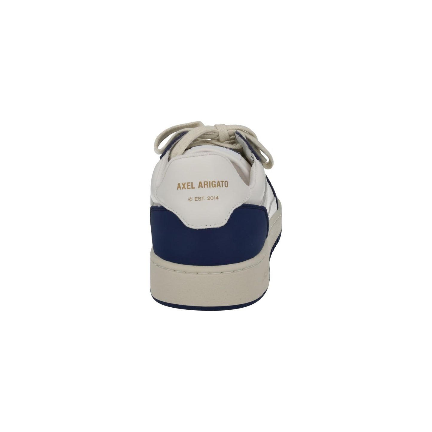 AXEL ARIGATO Men's White & Blue Leather Dice Lo Trainers Size UK10 RRP215 NEW