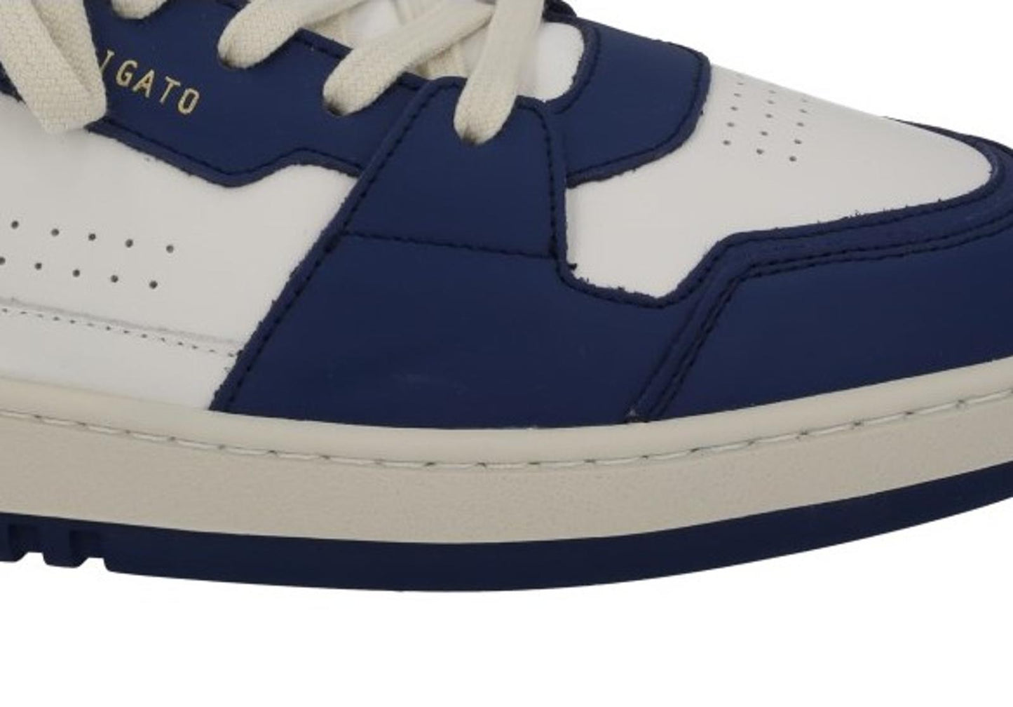 AXEL ARIGATO Men's White & Blue Leather Dice Lo Trainers Size UK10 RRP215 NEW