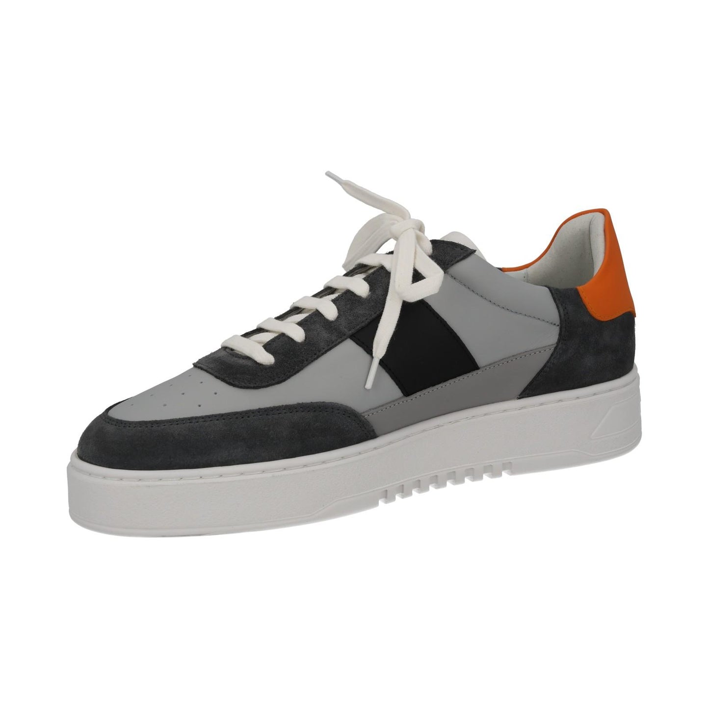 AXEL ARIGATO Men's Grey Leather & Suede Orbit Lace-Up Trainers UK12 RRP230 NEW
