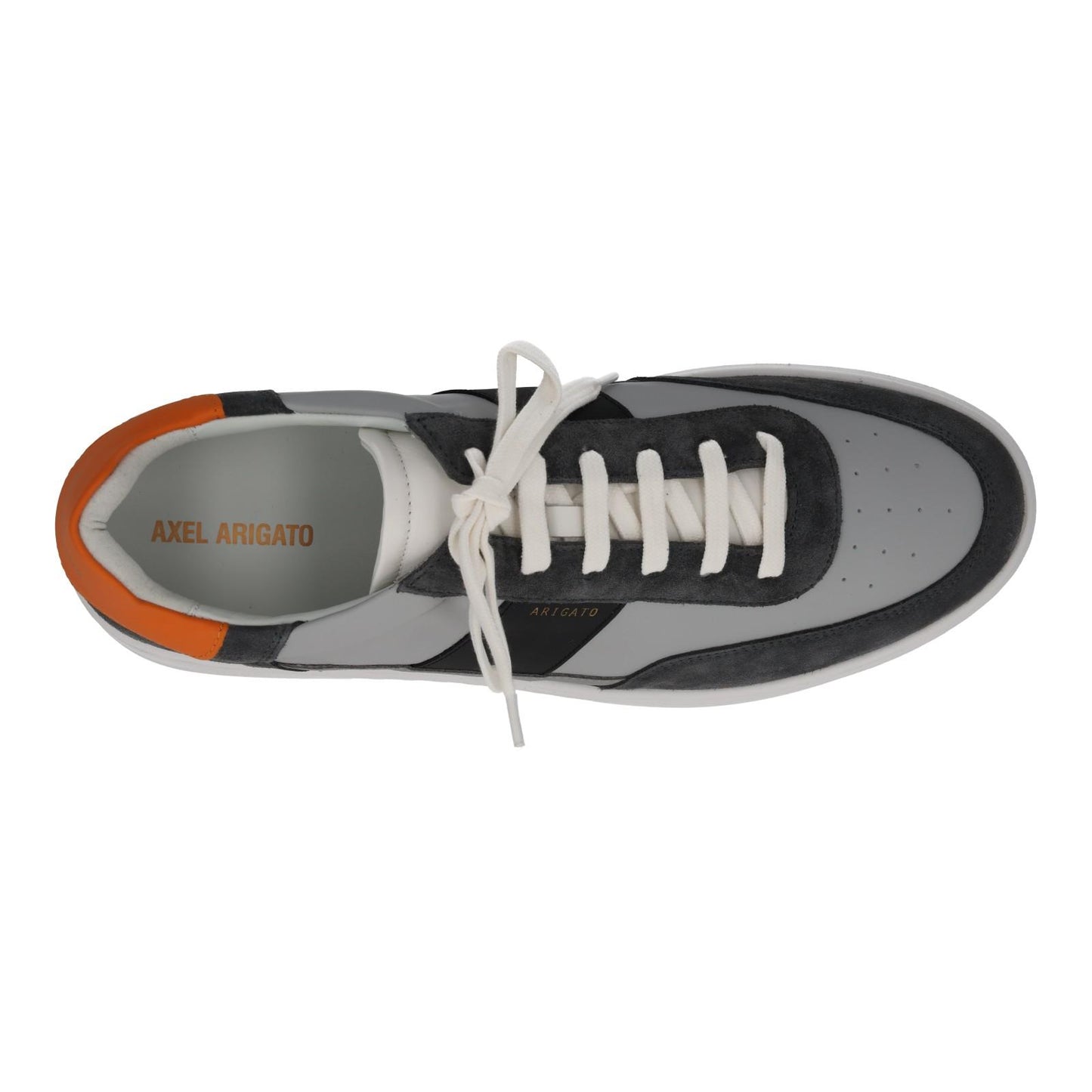 AXEL ARIGATO Men's Grey Leather & Suede Orbit Lace-Up Trainers UK12 RRP230 NEW