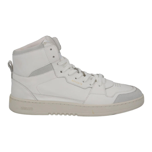 AXEL ARIGATO Men's White Leather Dice Hi Top Lace-Up Trainers UK9 RRP250 NEW