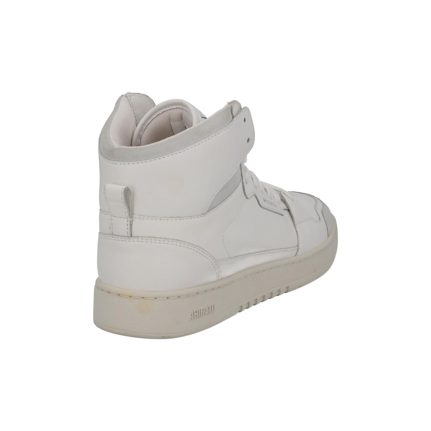 AXEL ARIGATO Men's White Leather Dice Hi Top Lace-Up Trainers UK9 RRP250 NEW