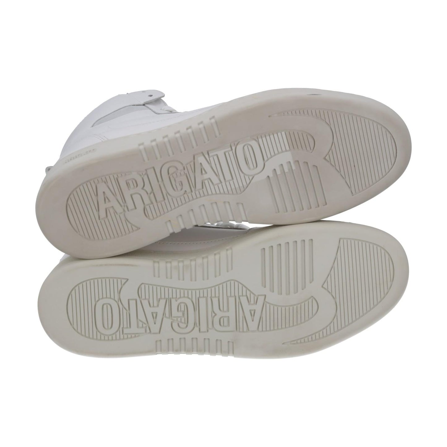 AXEL ARIGATO Men's White Leather Dice Hi Top Lace-Up Trainers UK9 RRP250 NEW